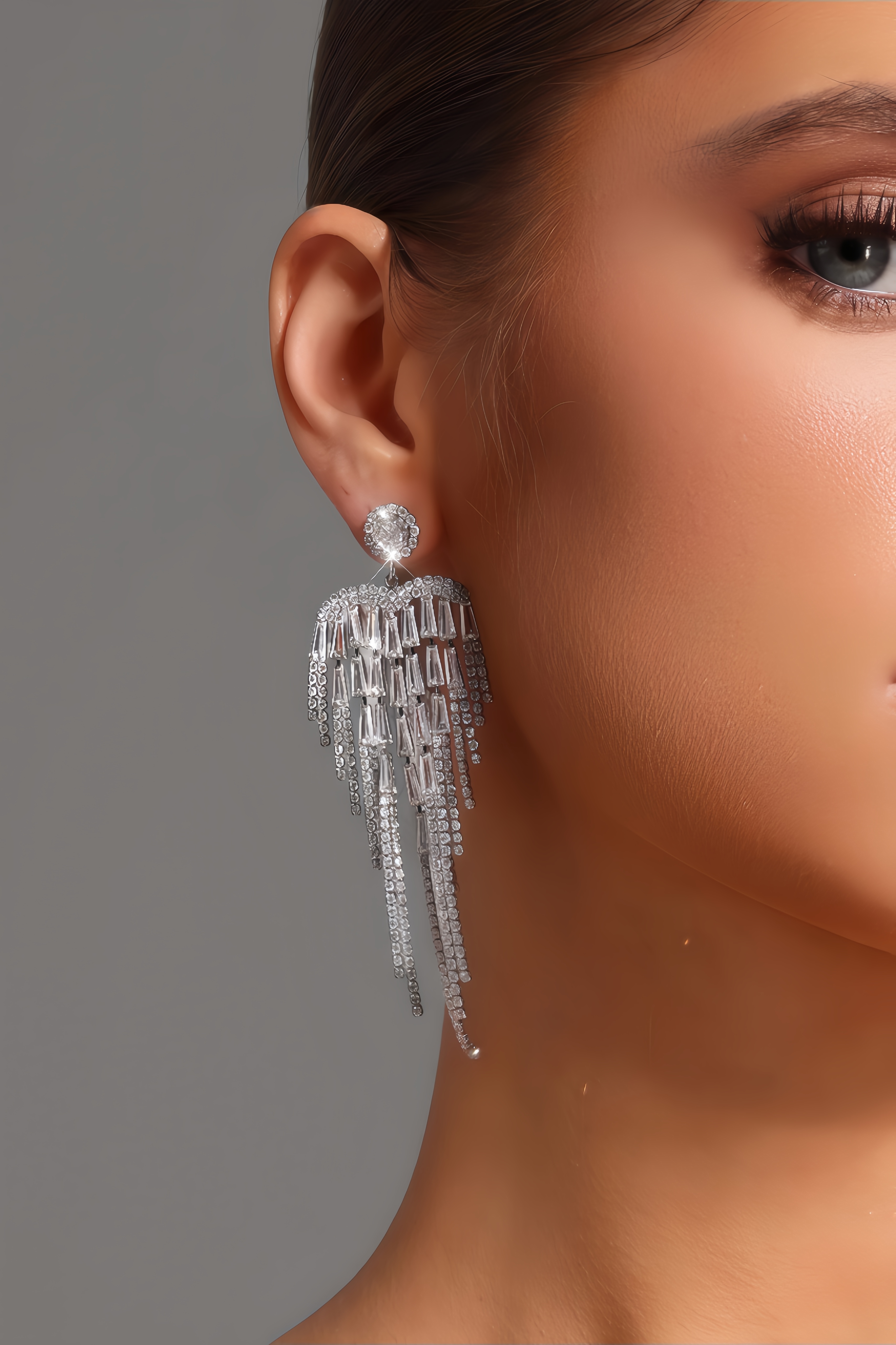 Sabint Diamond Tassels Earrings