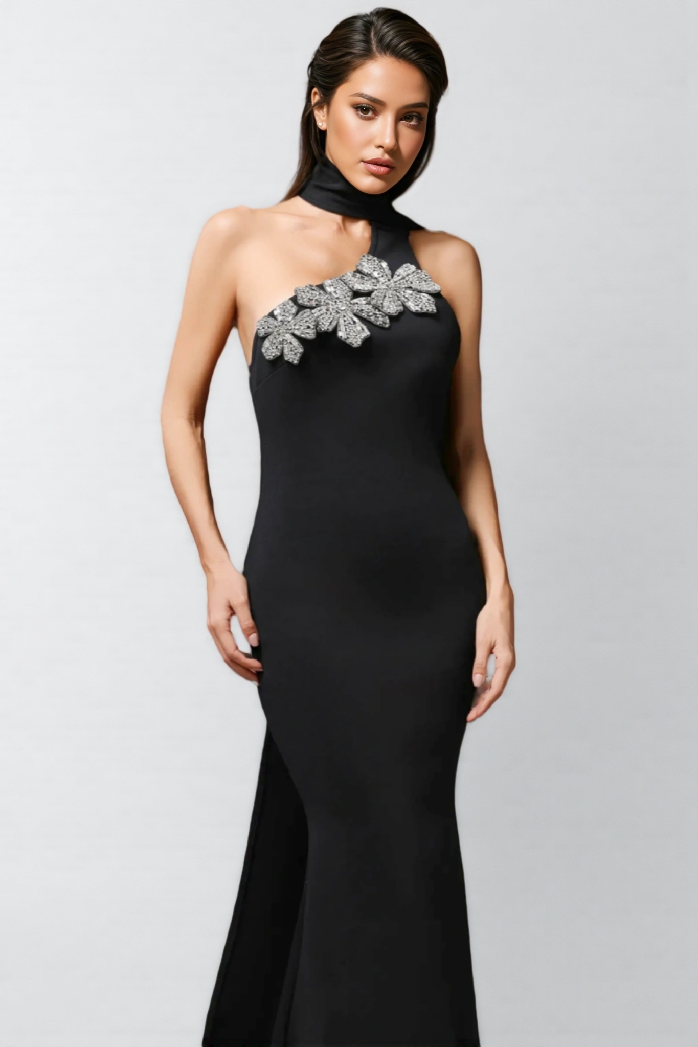 Thandiwe Sleeveless  Black Maxi Dress