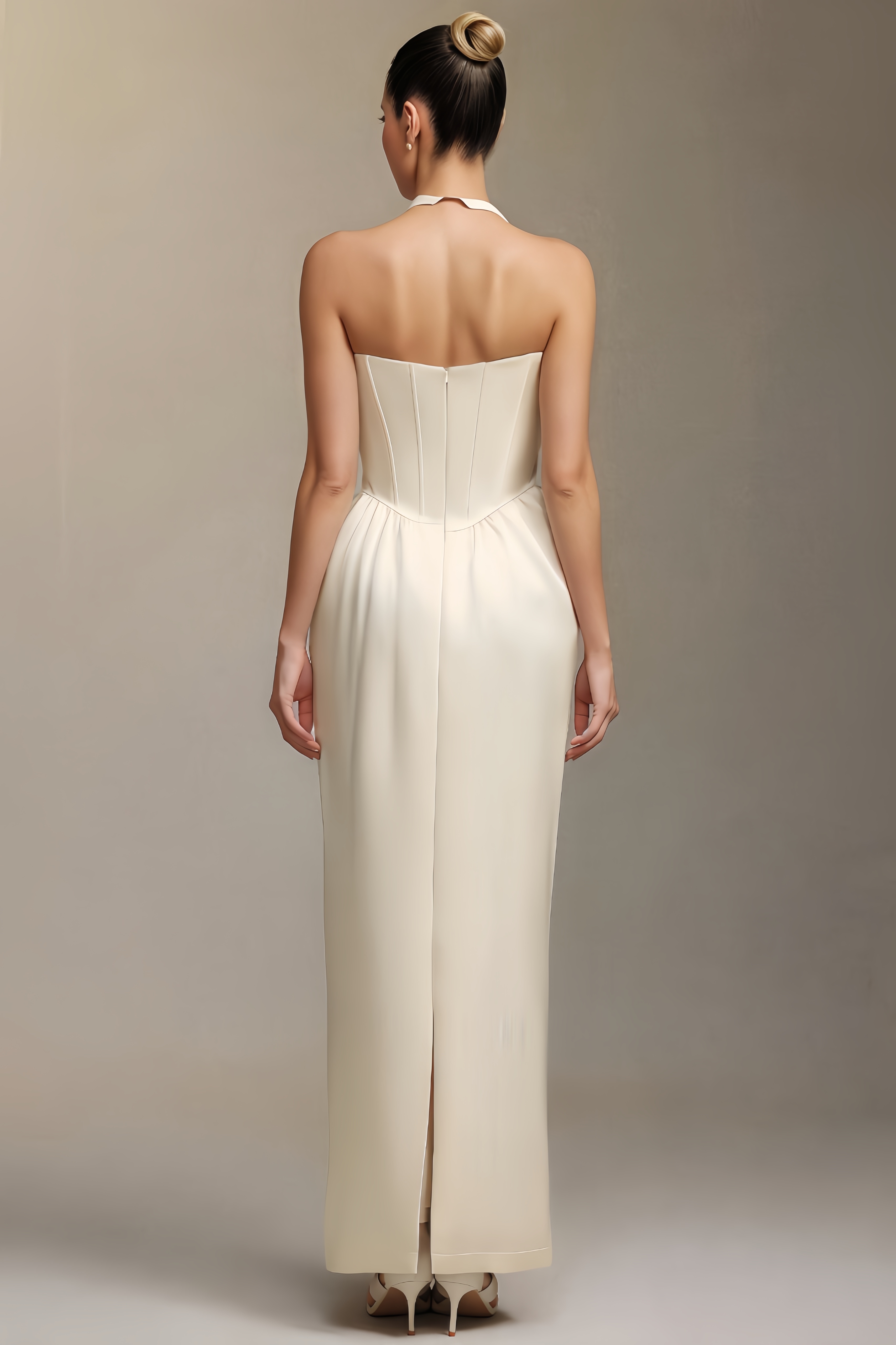 Anhad Sleeveless Bow Maxi Dress