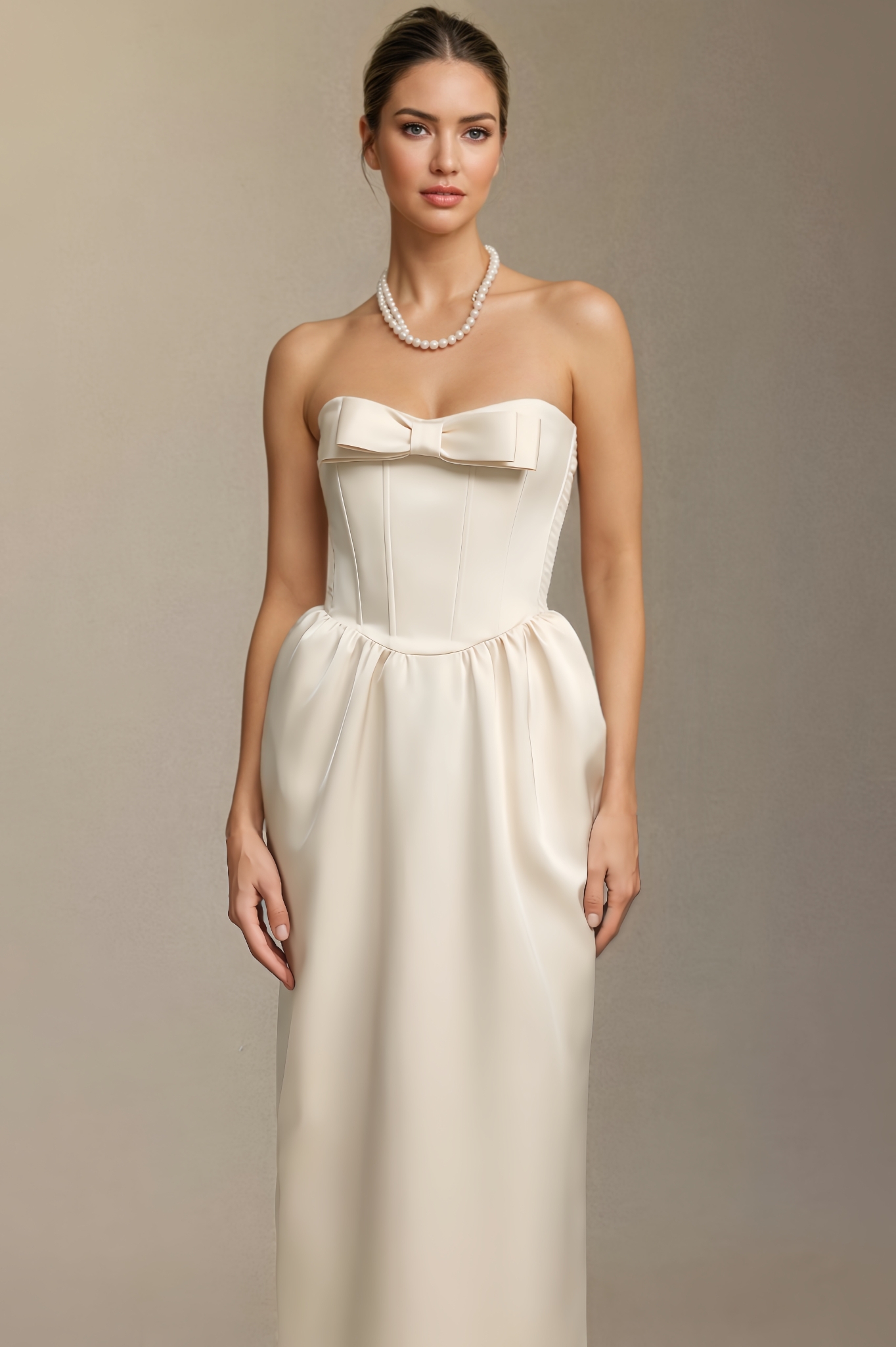 Anhad Sleeveless Bow Maxi Dress