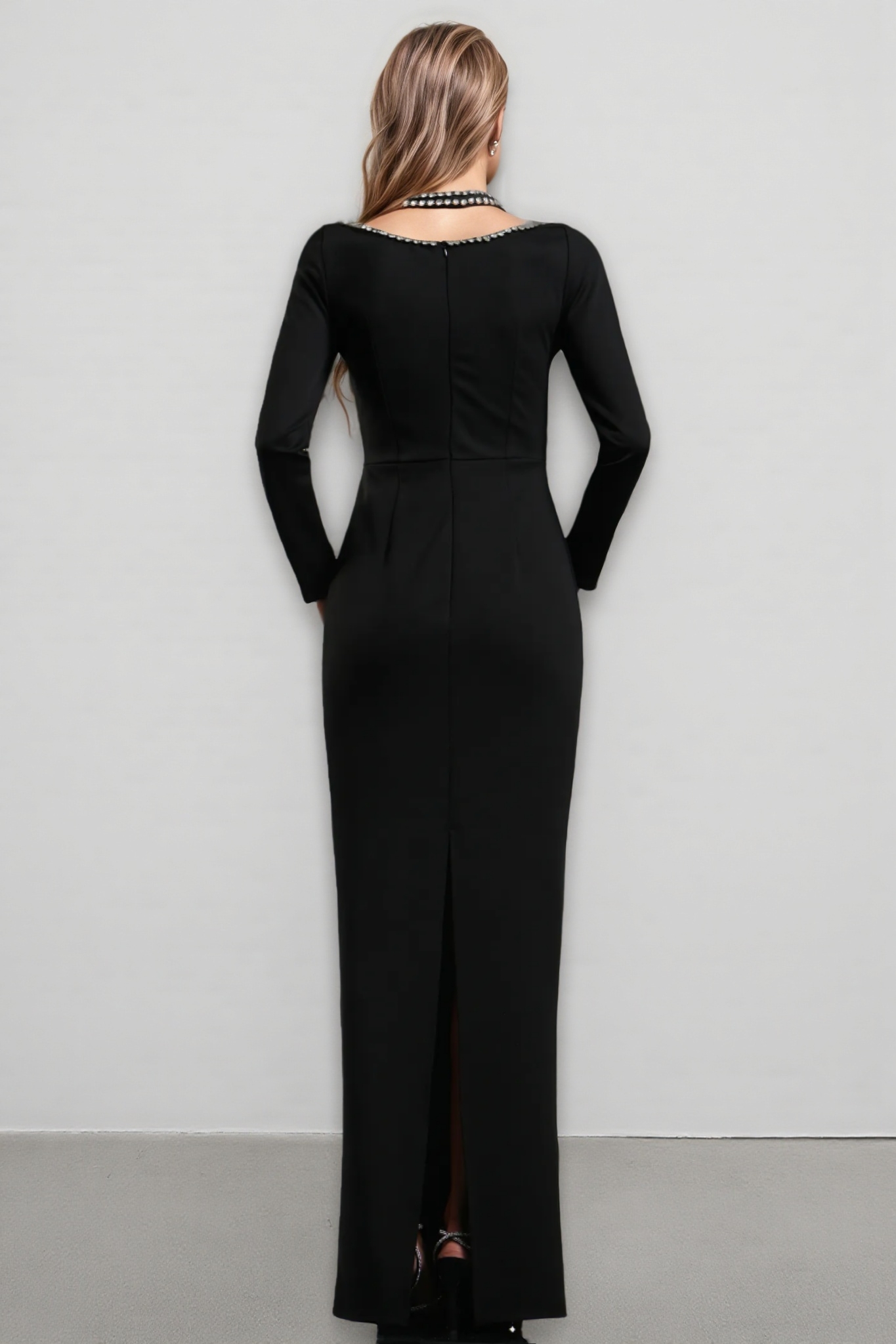 Revie V-Neck Bandage Maxi Dress