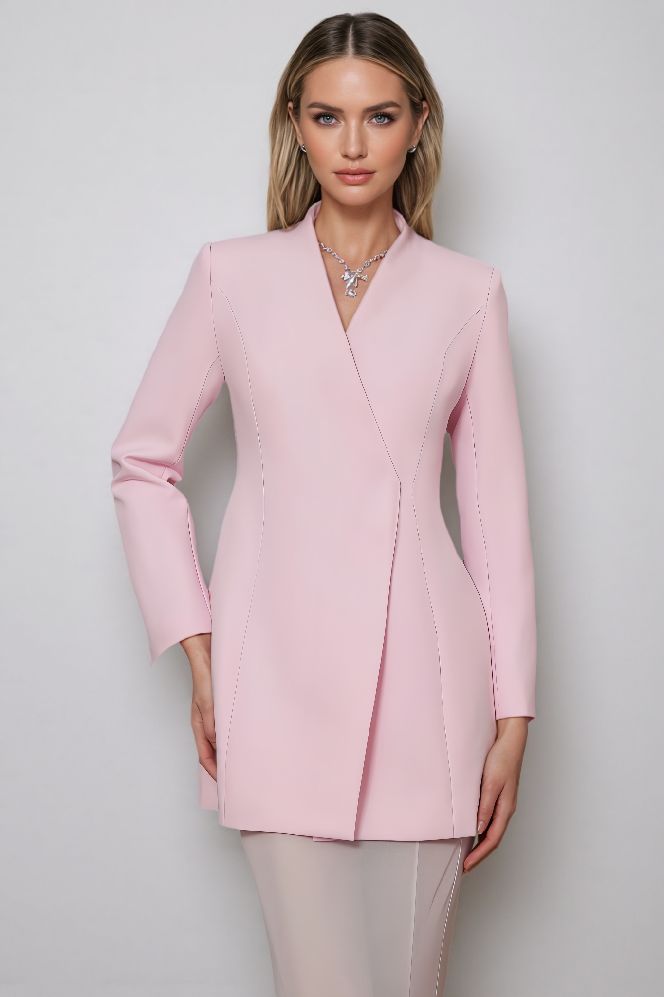 Adley Blazer Tulle Fishtail Dress Set