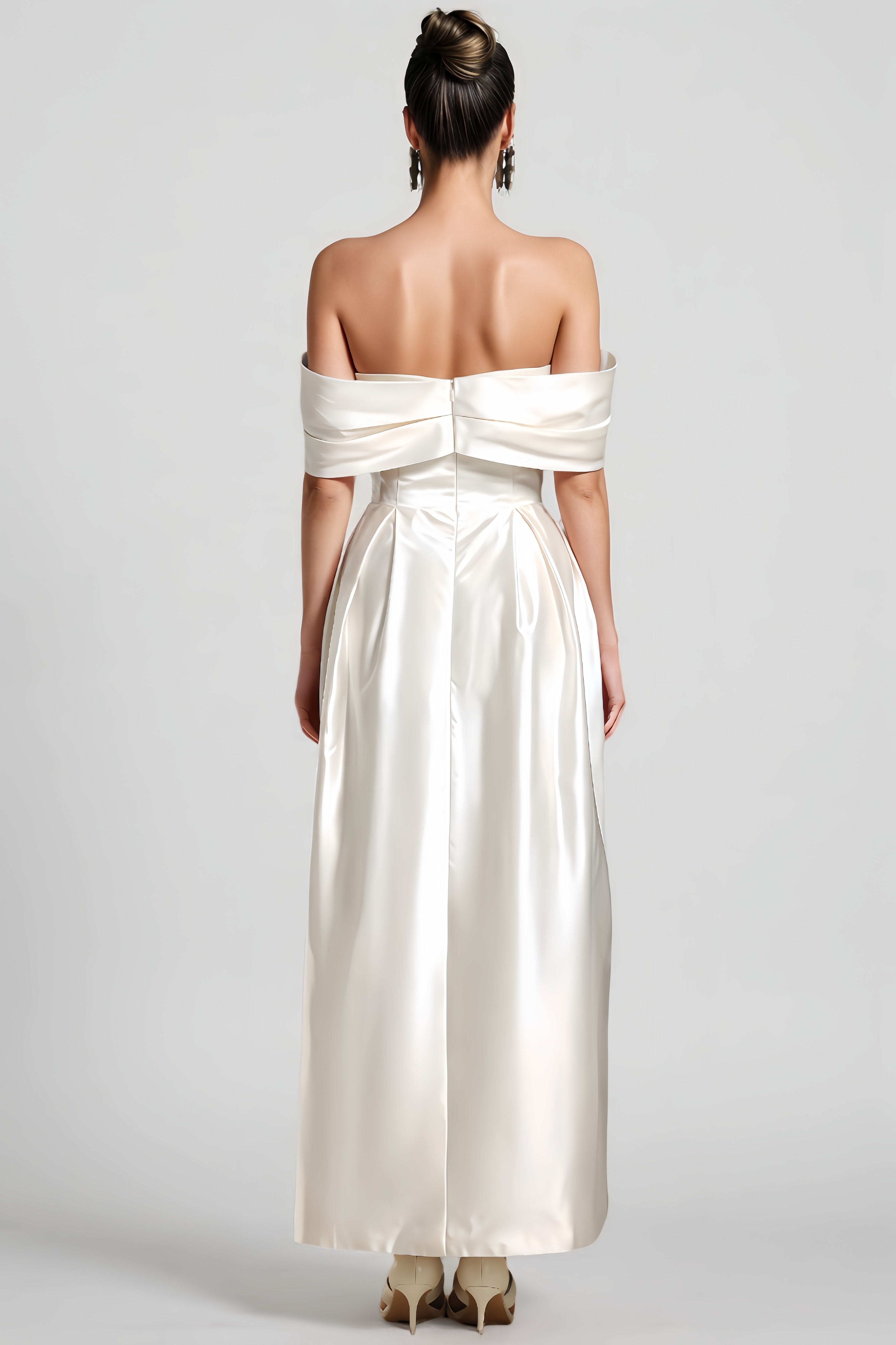 Lesa Flower Straight Cylinder Maxi Dress