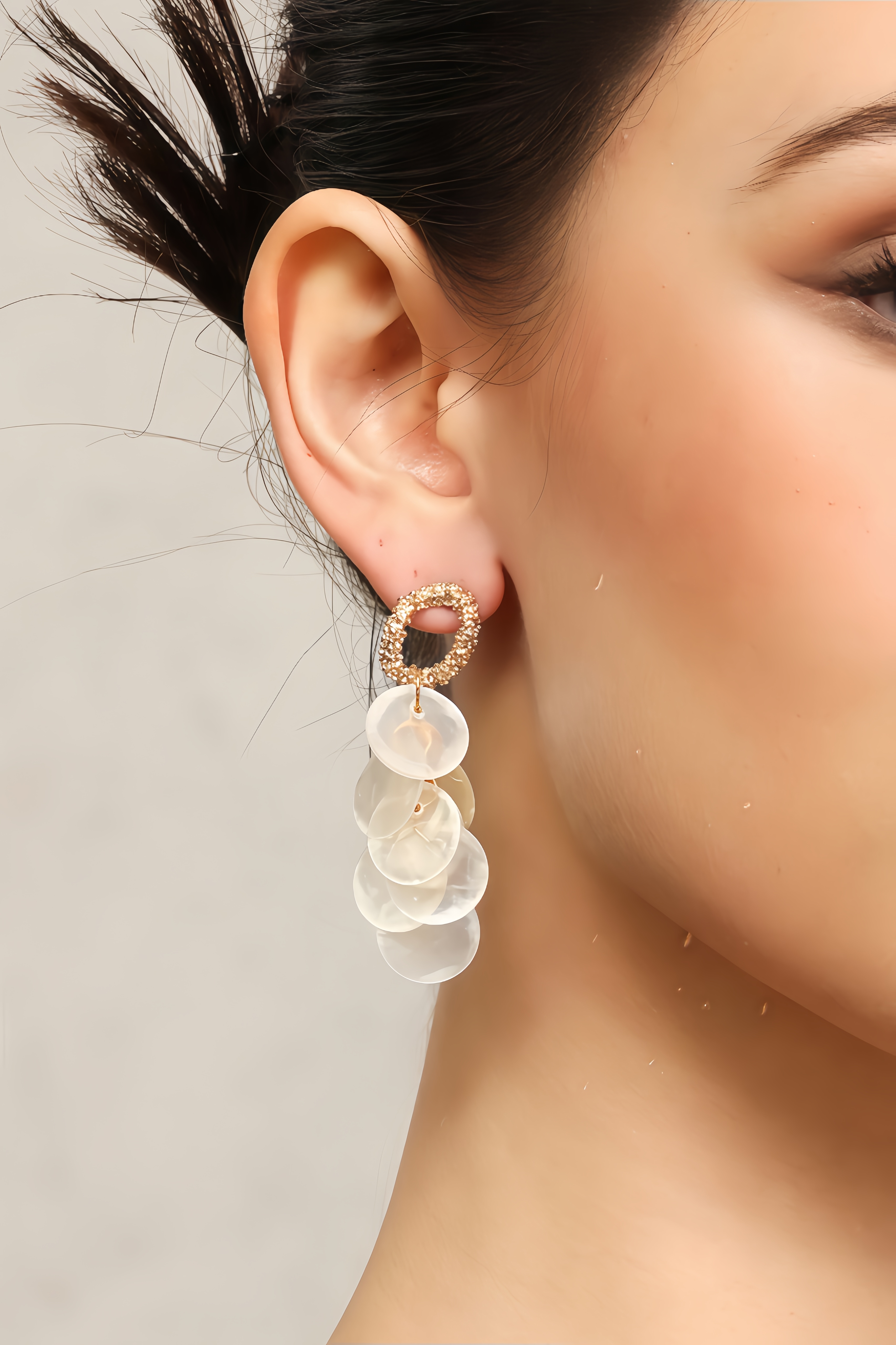 Briong Wafer Tassel Earrings