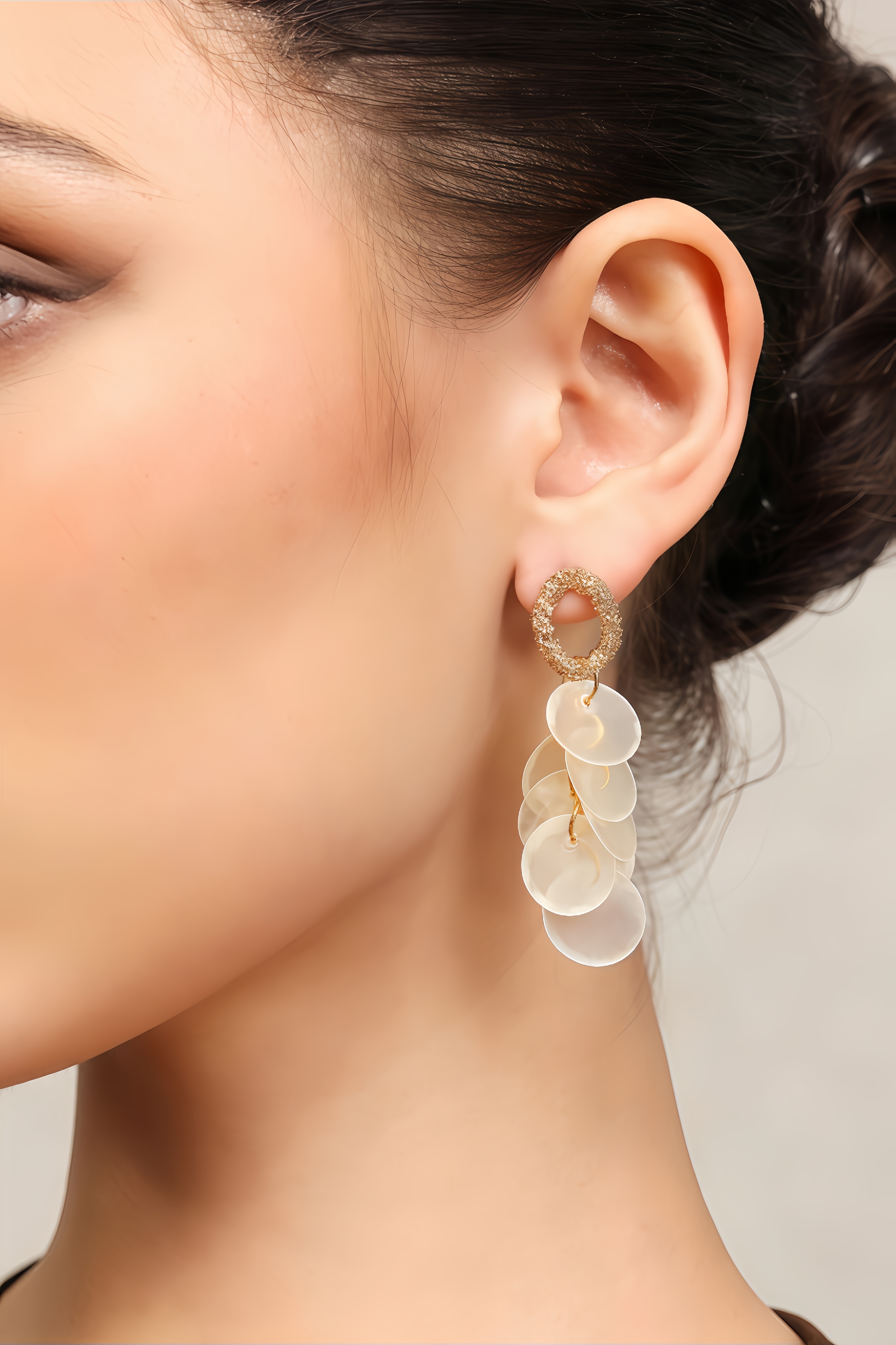Briong Wafer Tassel Earrings