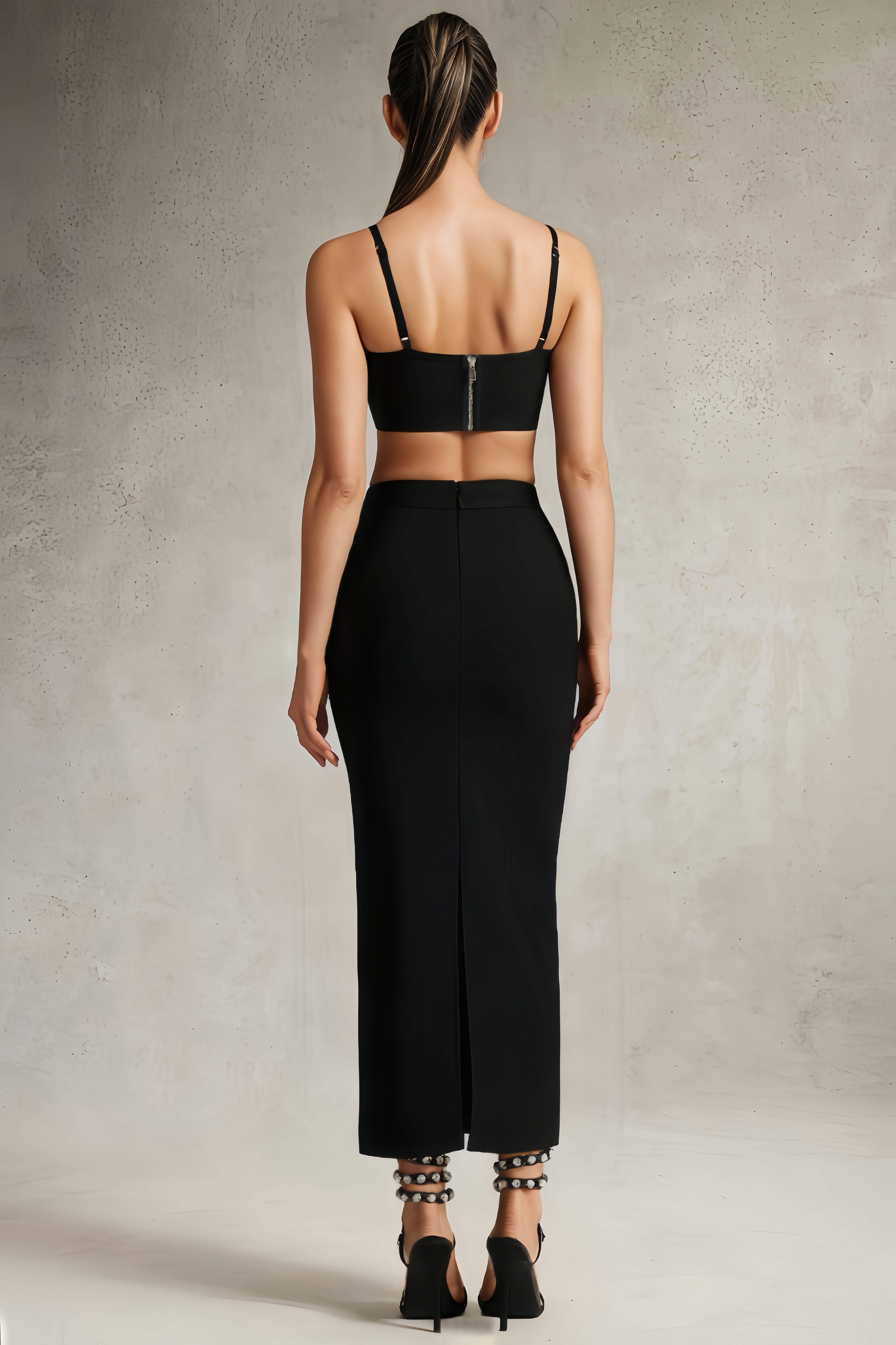 Pisan Flowers Slim Bandage Dress Set