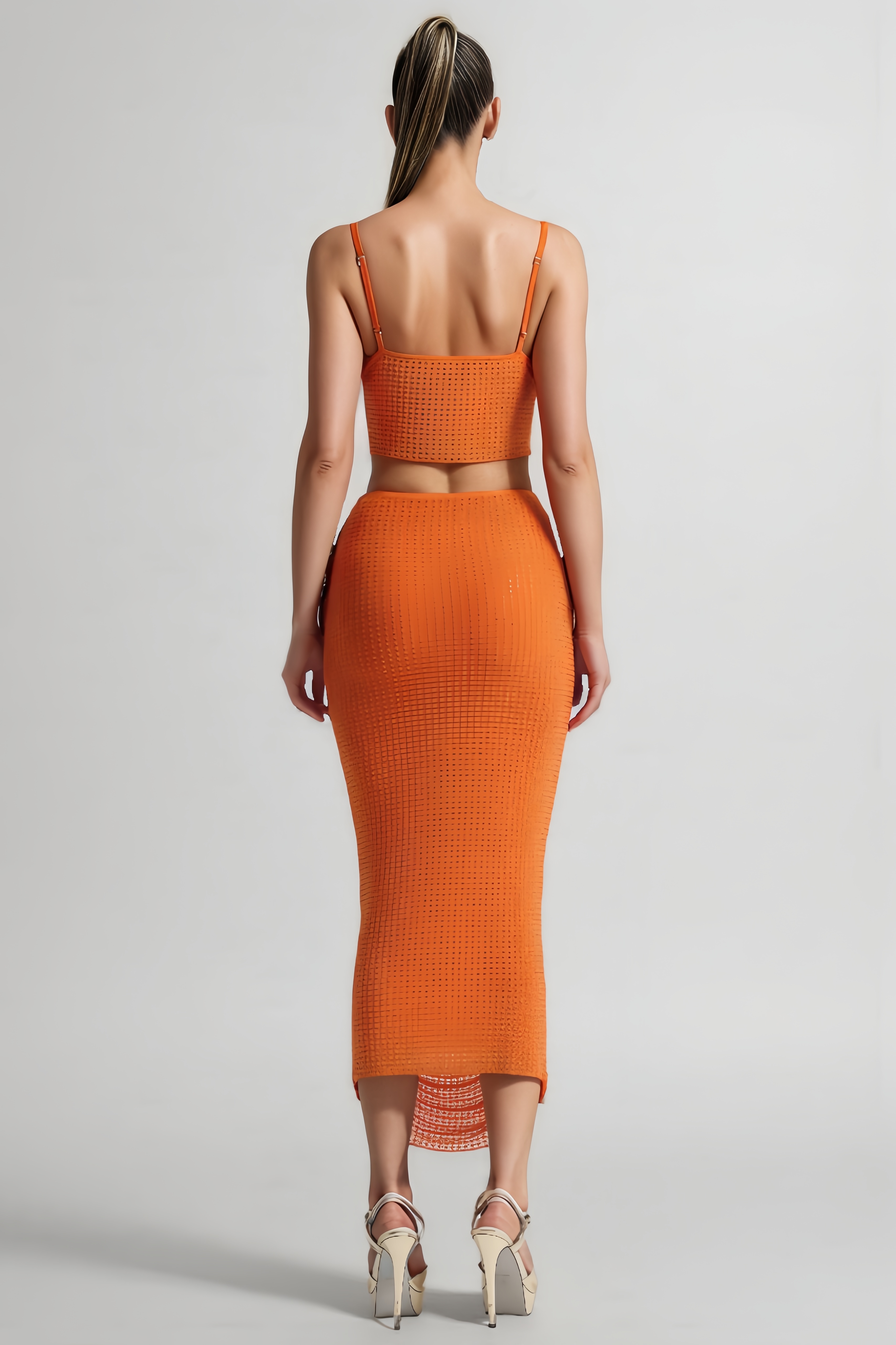 Mina Sleeveless Rhinestone Two Piece Set