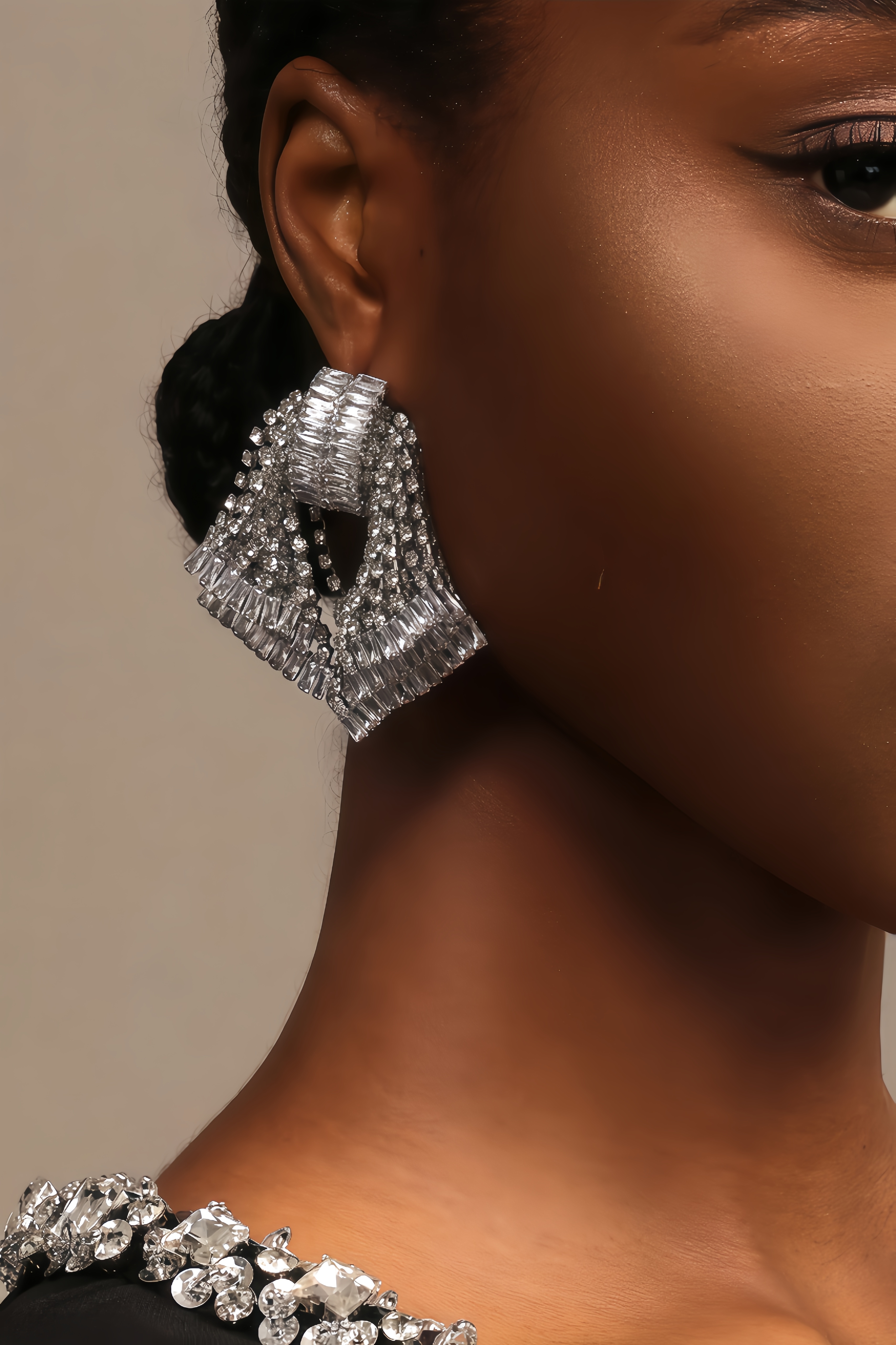 lakei Diamond Bow Earrings