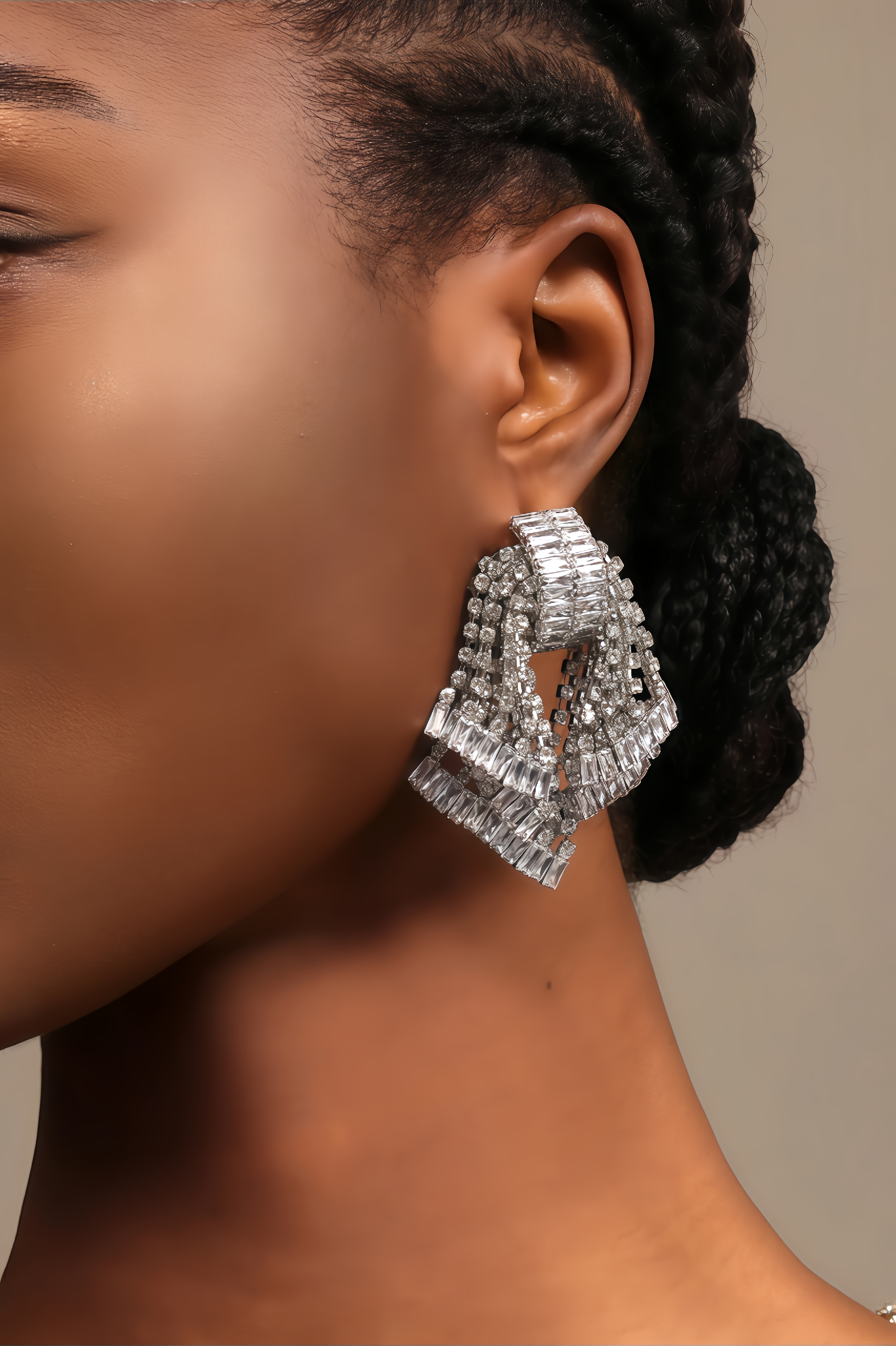 lakei Diamond Bow Earrings