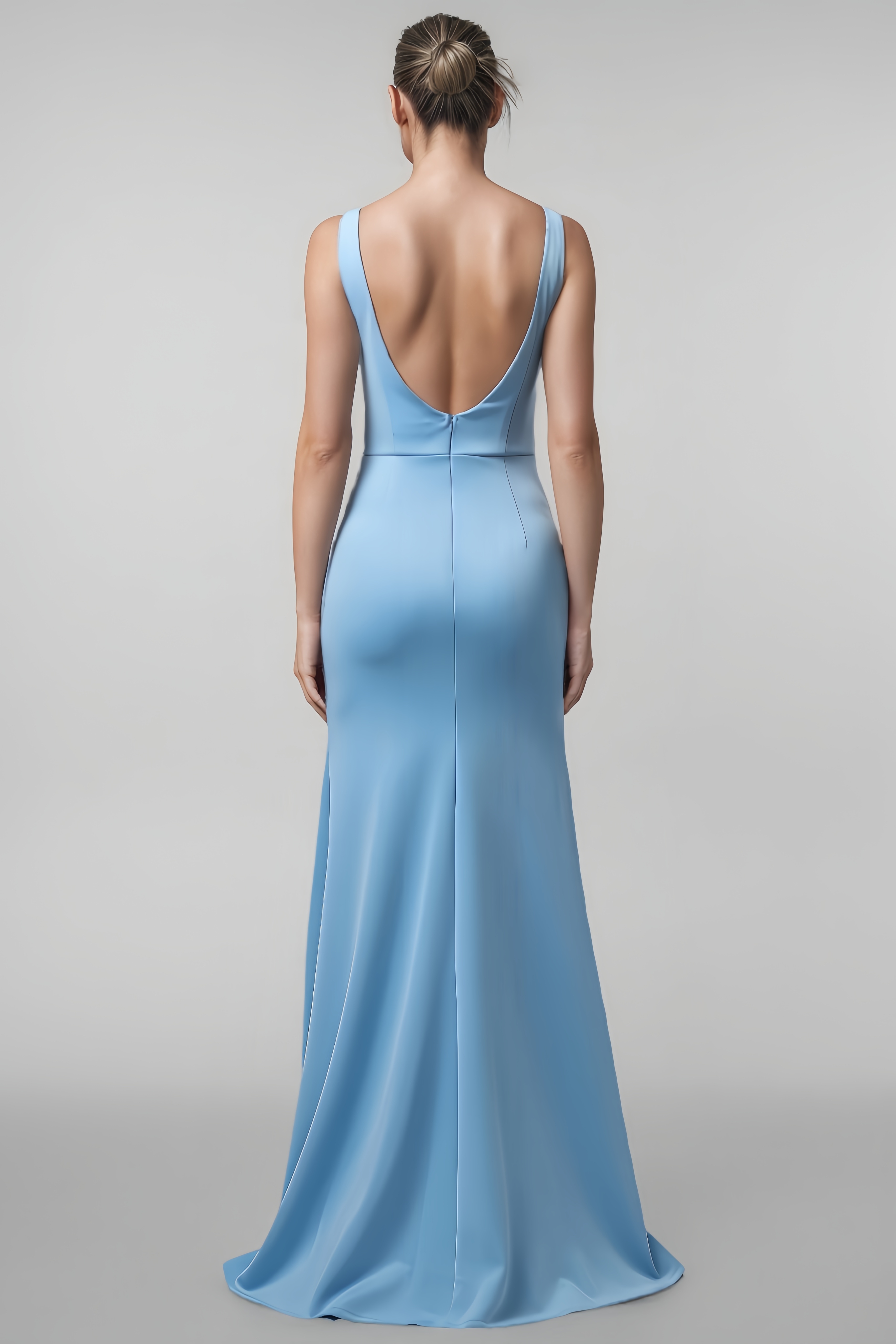 Arwen Sleeveless Ruffle High Slit Maxi Dress