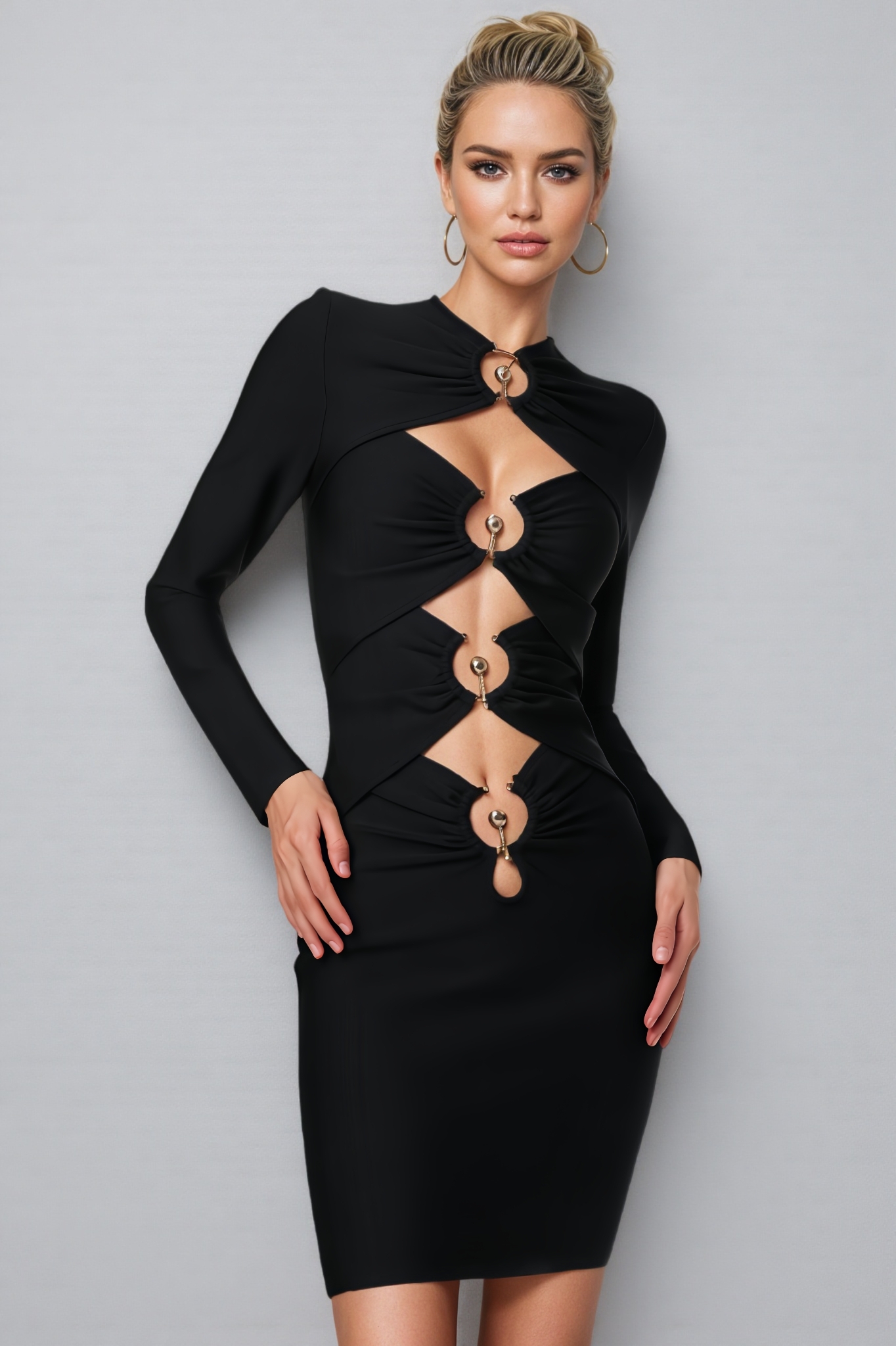 Cato Long Sleeve Bandage Mini Dress