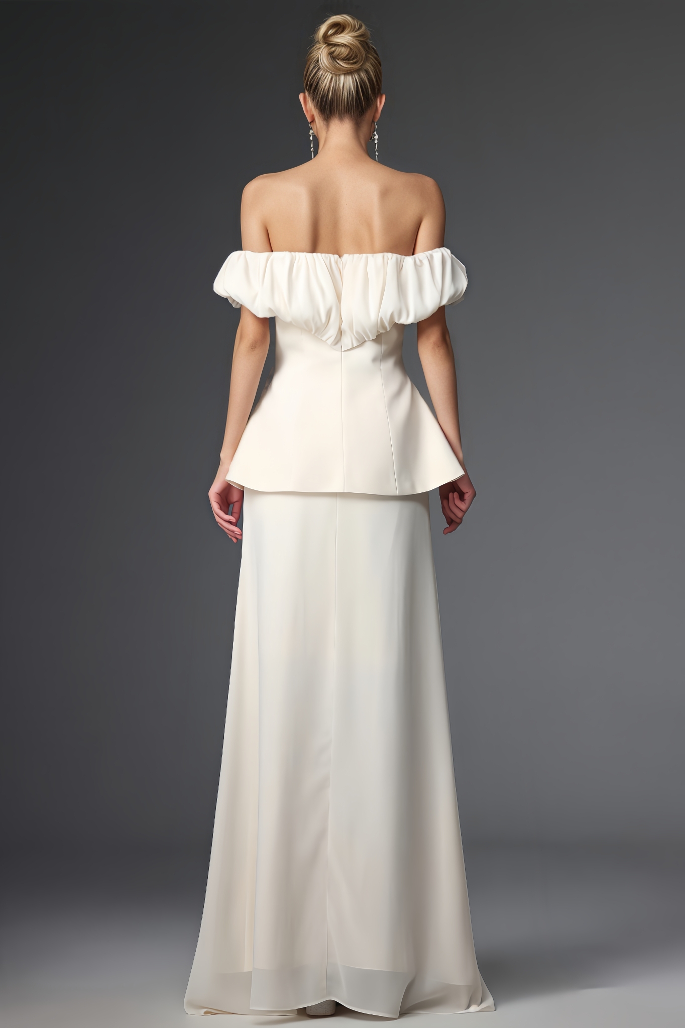 Cesca Ruffled Waist Top And Dress Set