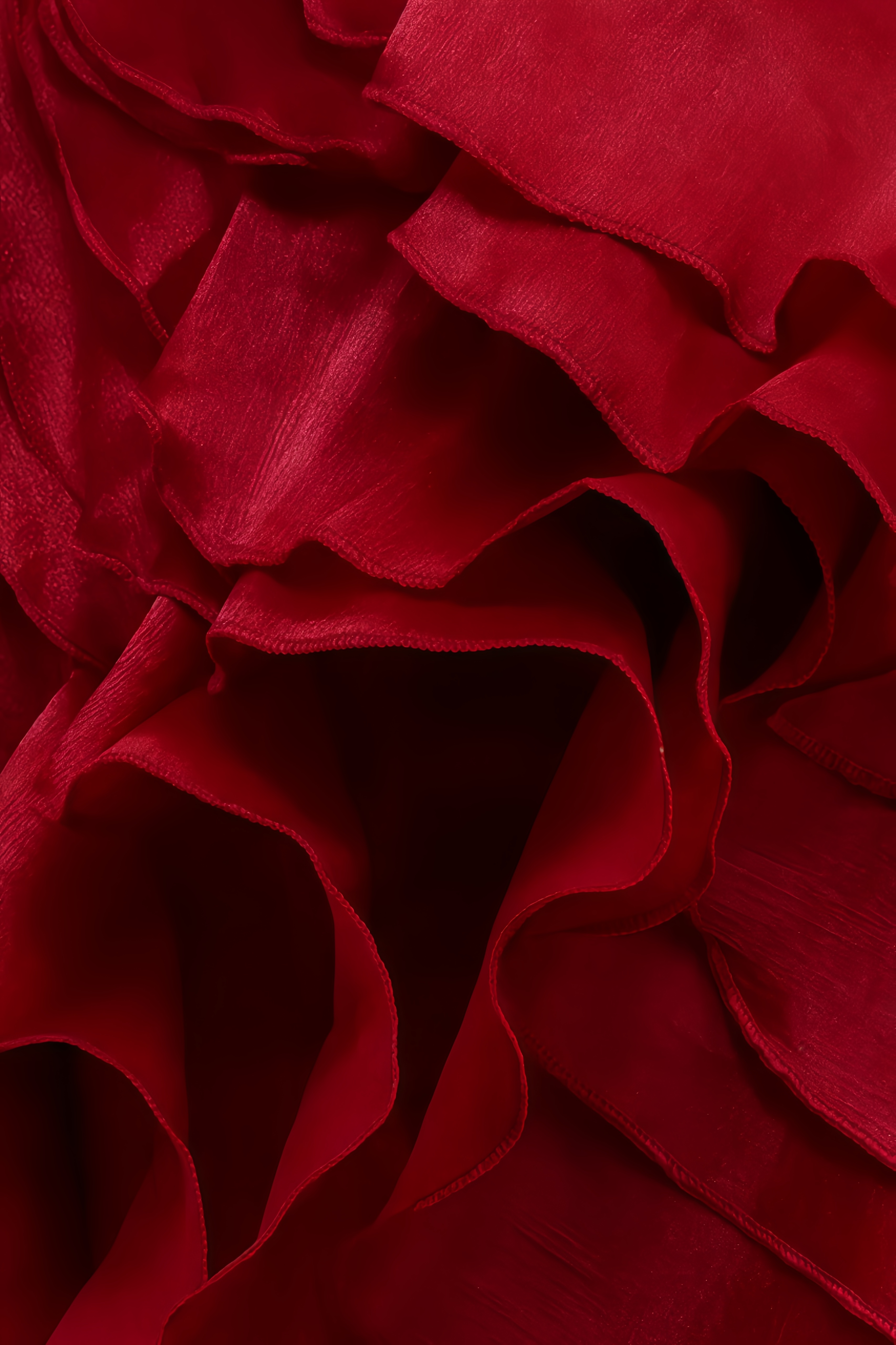 Lumnea Strapless Ruffle Velvet Mini Dress