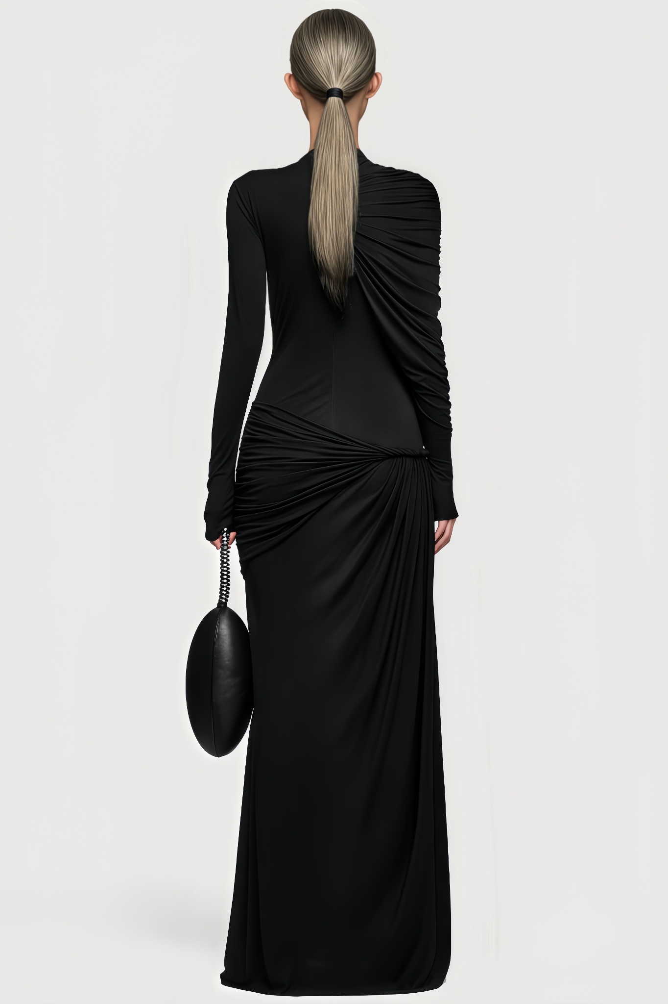 Waist-Cinched Maxi Dress