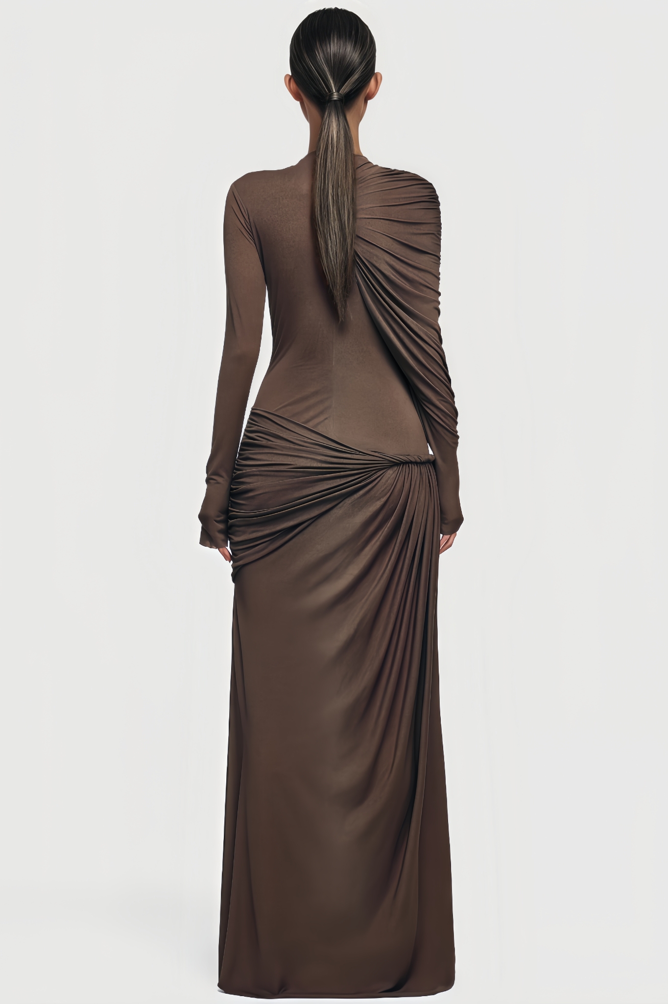 Waist-Cinched Maxi Dress