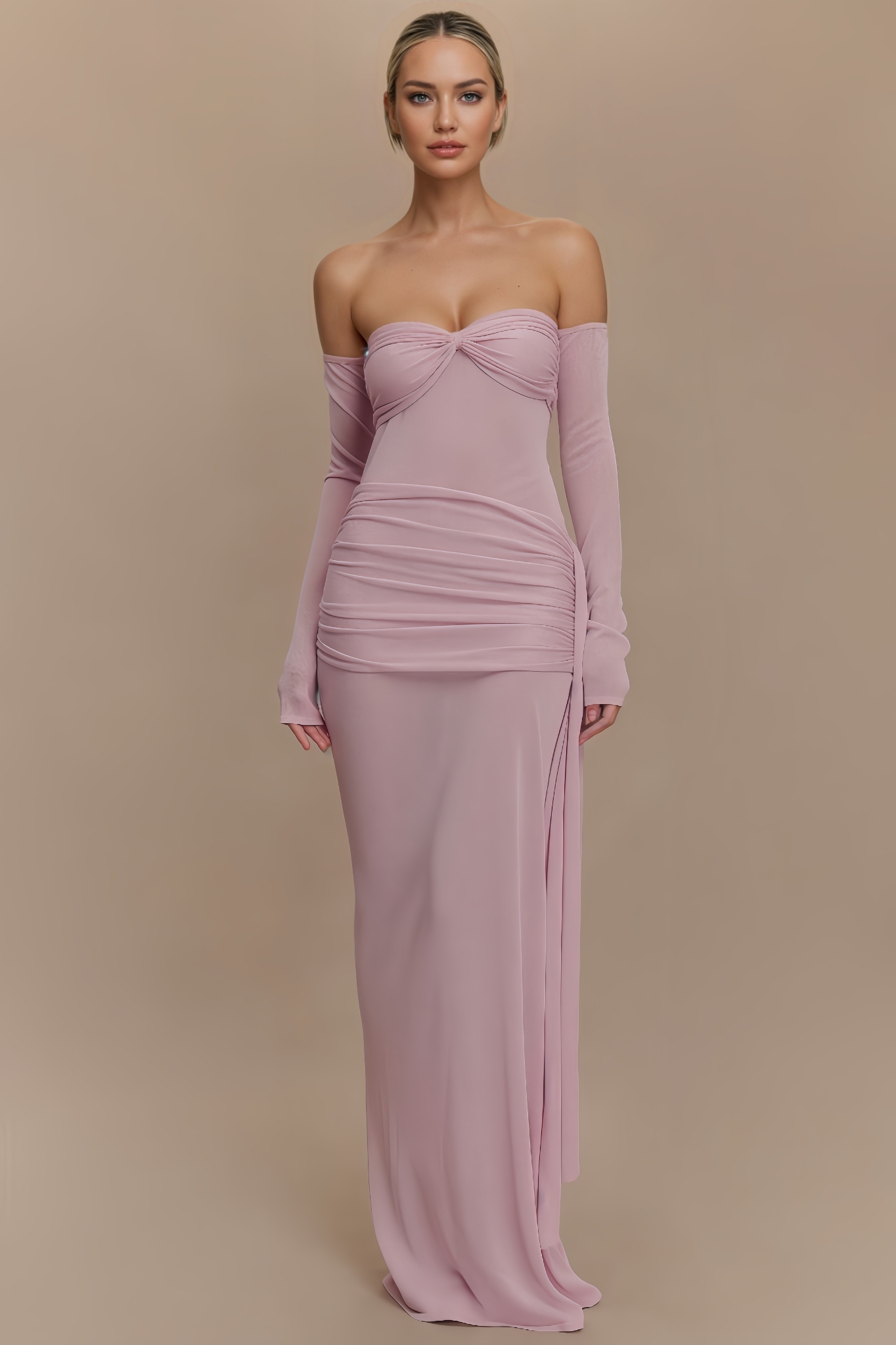 Adwert Metallic Knit Maxi Dress