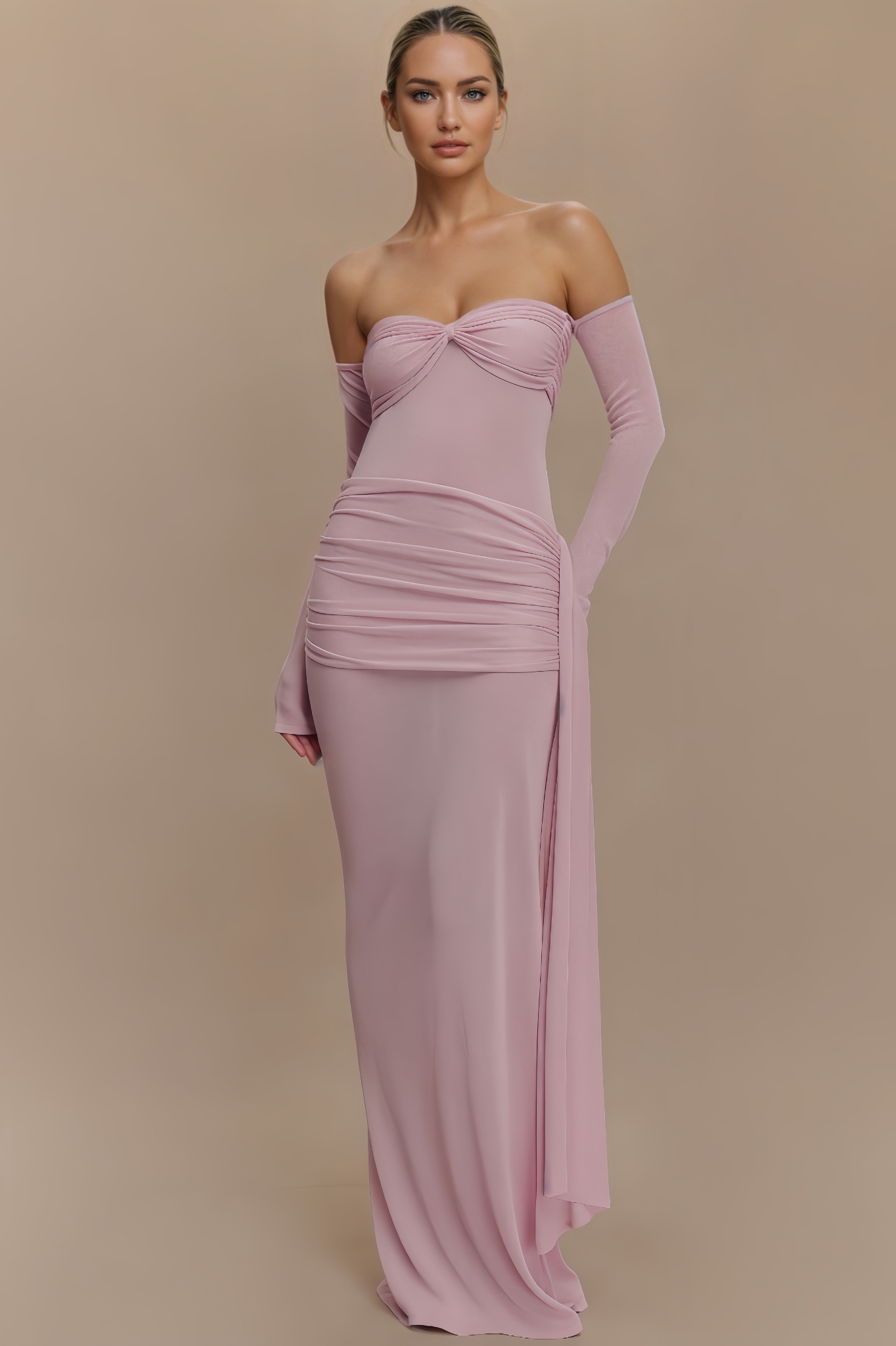 Adwert Metallic Knit Maxi Dress