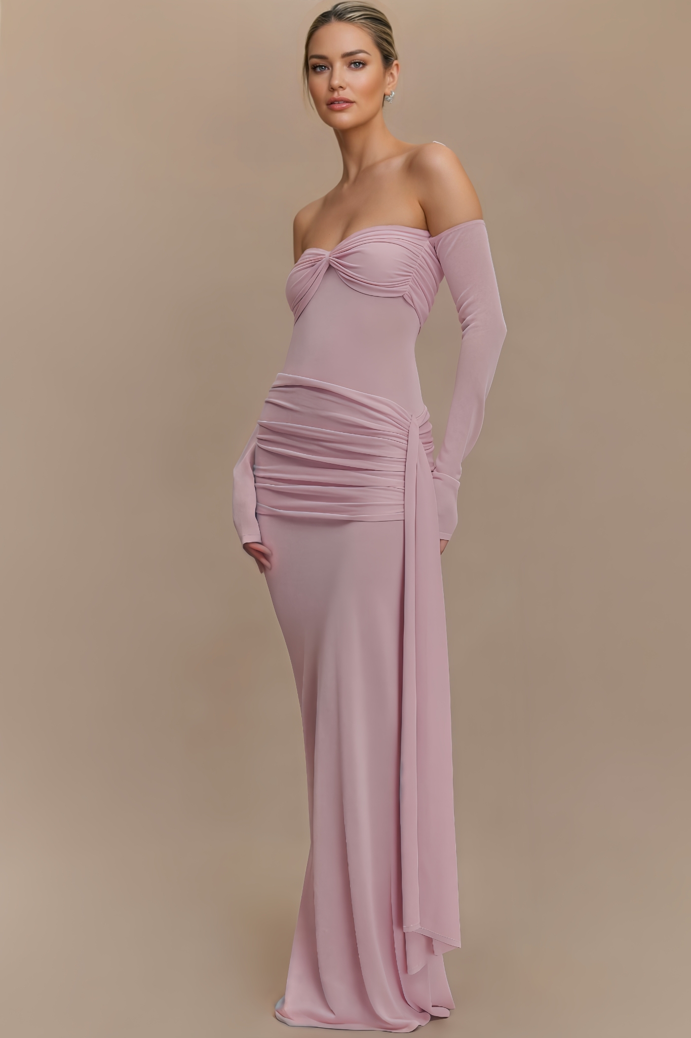 Adwert Metallic Knit Maxi Dress