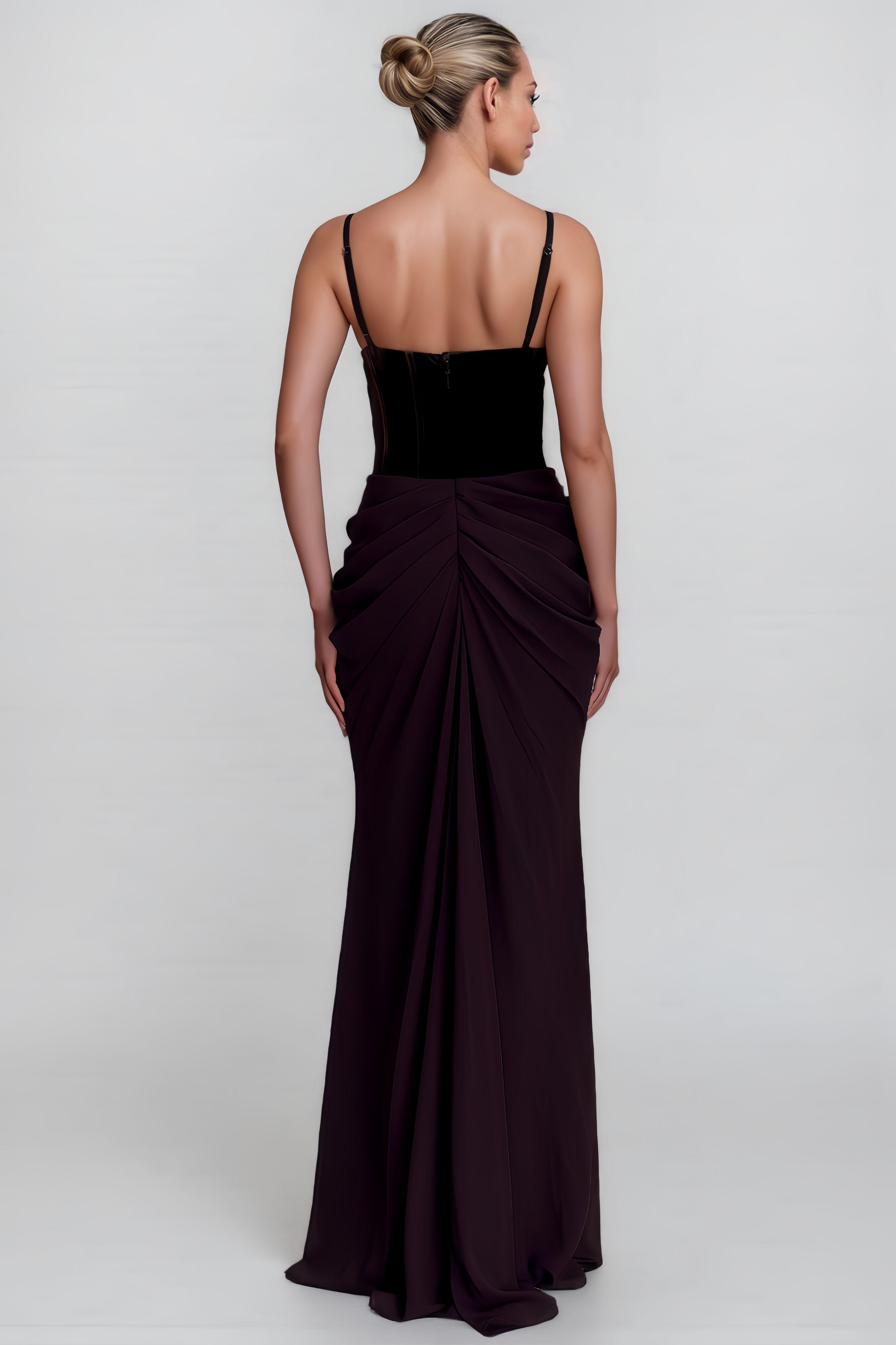 Esther Velvet Corset Maxi Dress