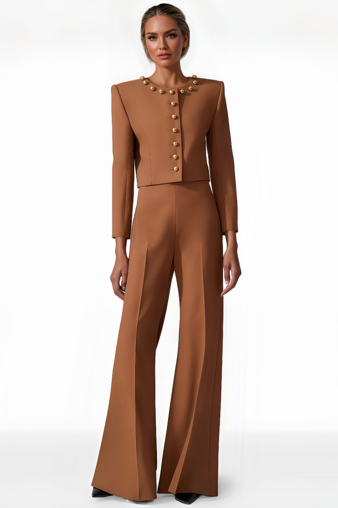 Short Jacket And Trousers Set
