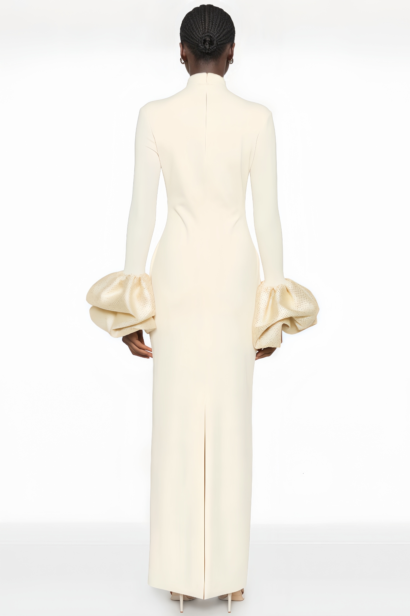 High-Neck Maxi Dress