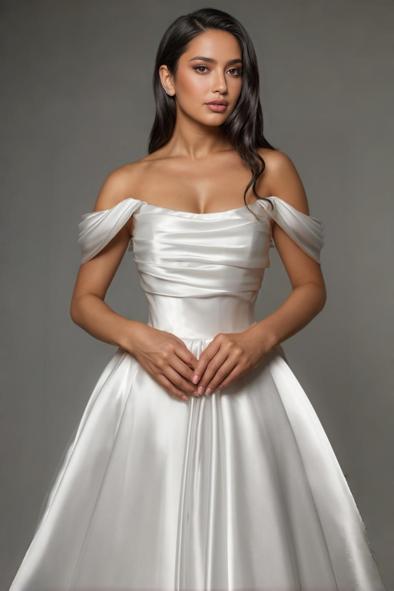 Quinta White Sleeveless Wedding Maxi Dress