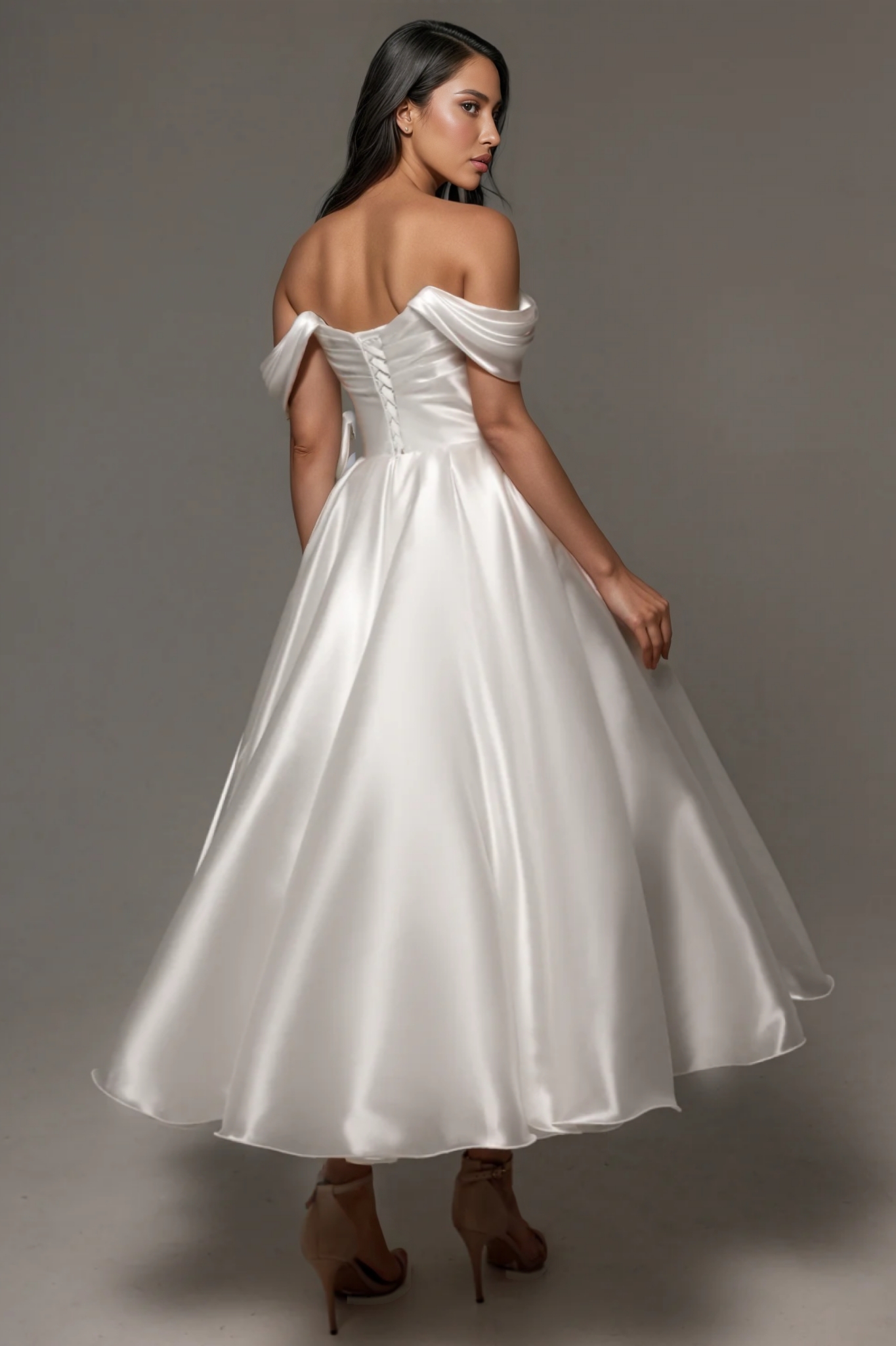 Quinta White Sleeveless Wedding Maxi Dress