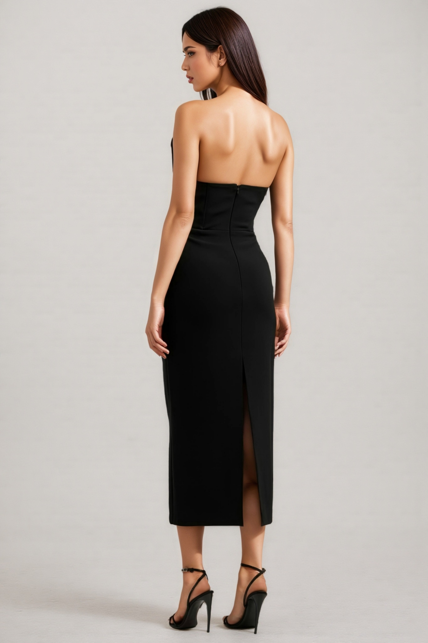 Floyd Strapless Crystal Embellished Midi Dress