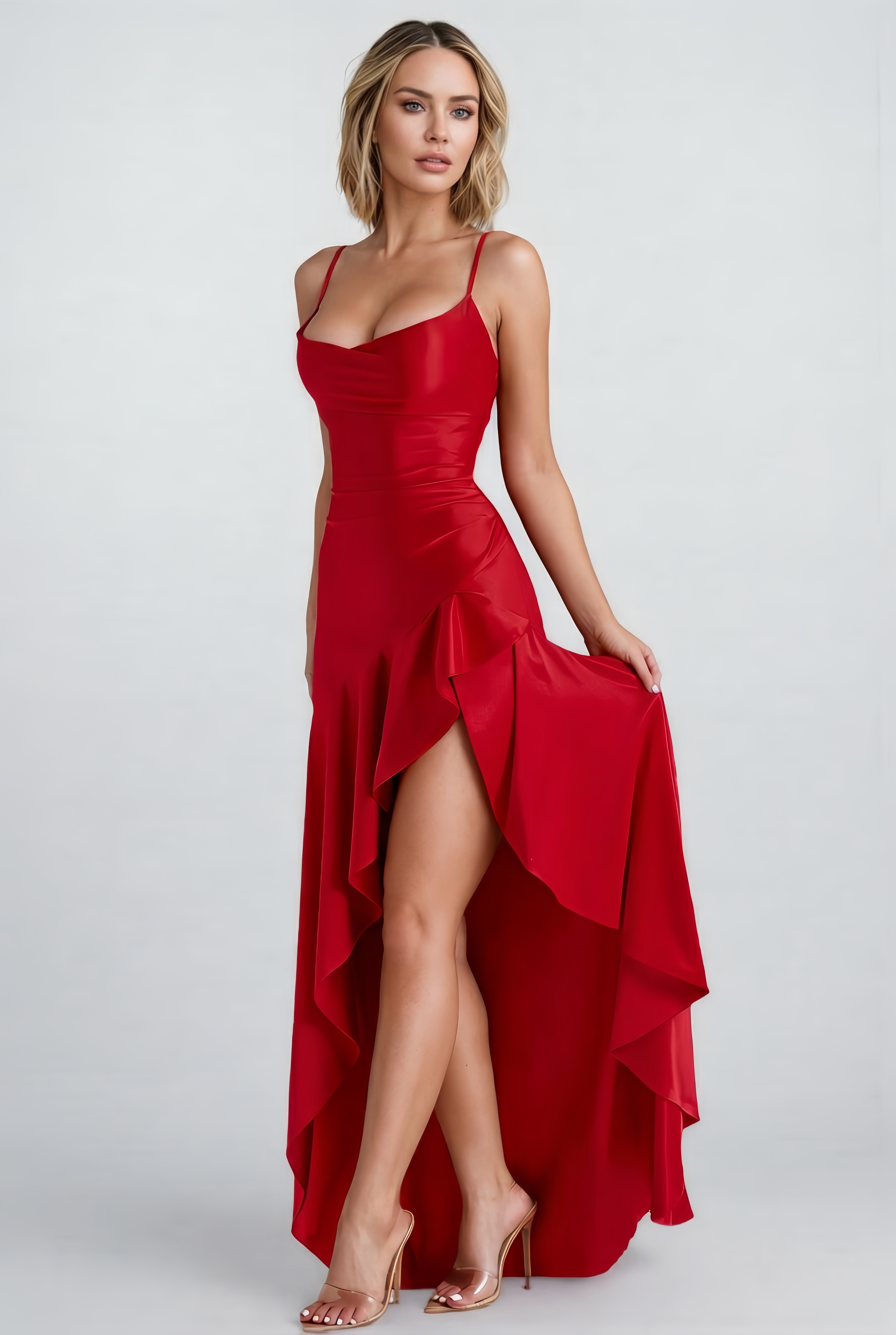 Dolores Sleeveless Ruffled Maxi Dress