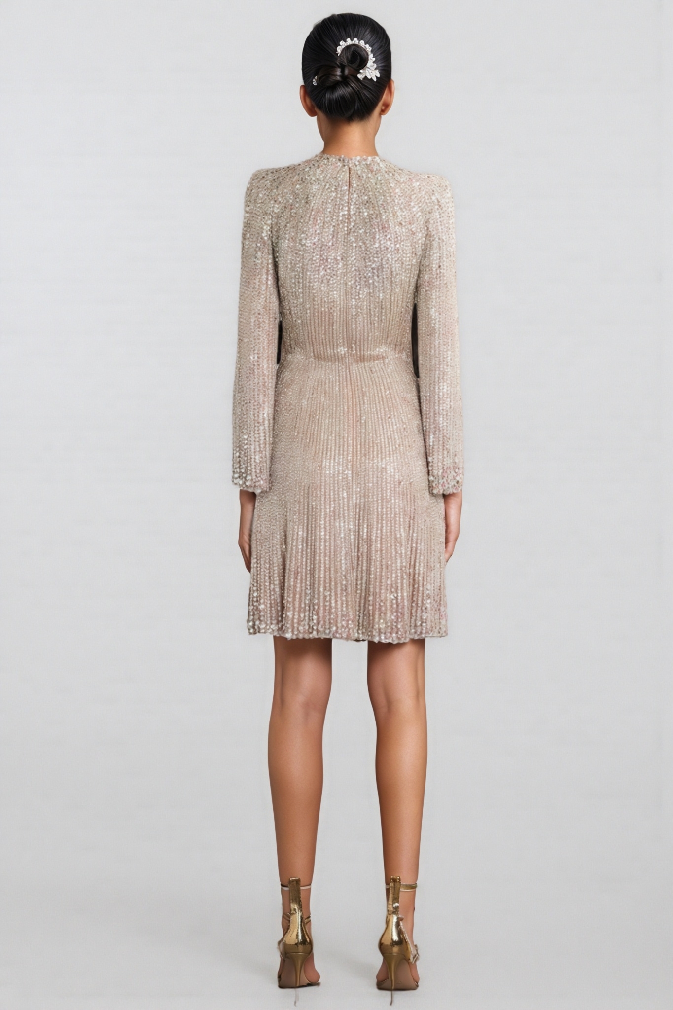 Morgane Crystal Crunch Paris Mini Dress