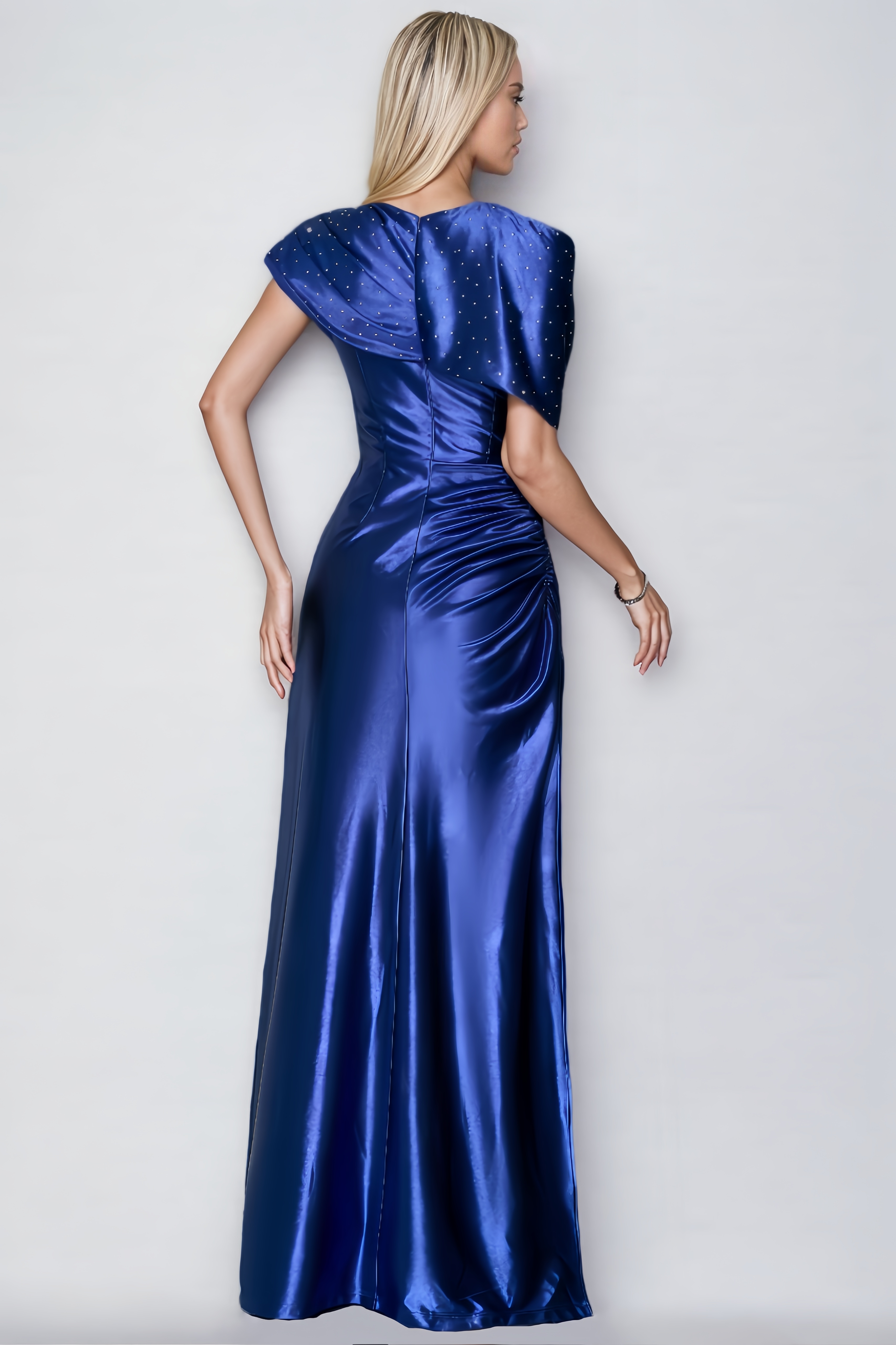 Hena Sequin-Embellished Slit Maxi Dress