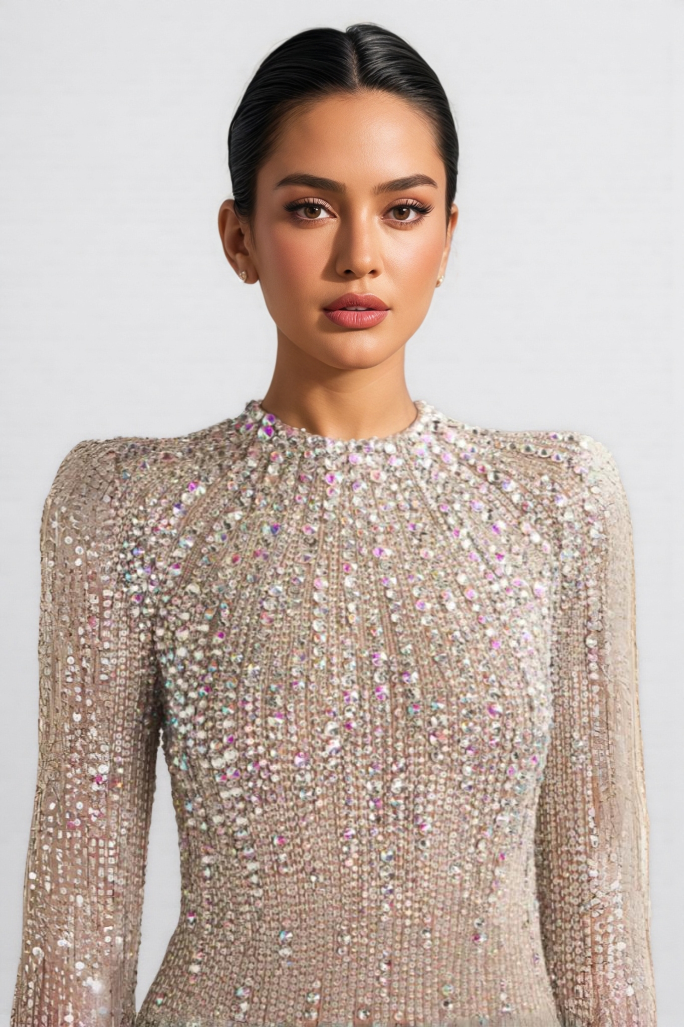 Morgane Crystal Crunch Paris Mini Dress