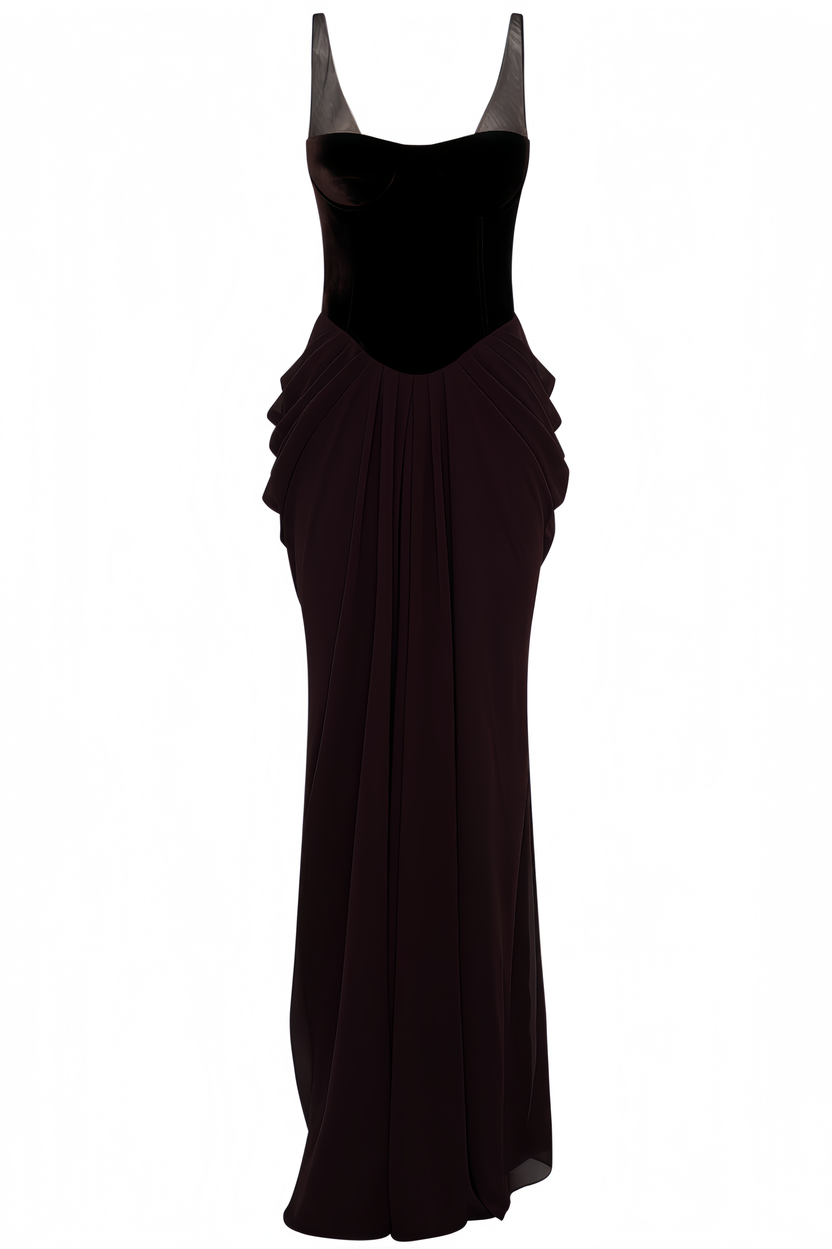 Esther Velvet Corset Maxi Dress
