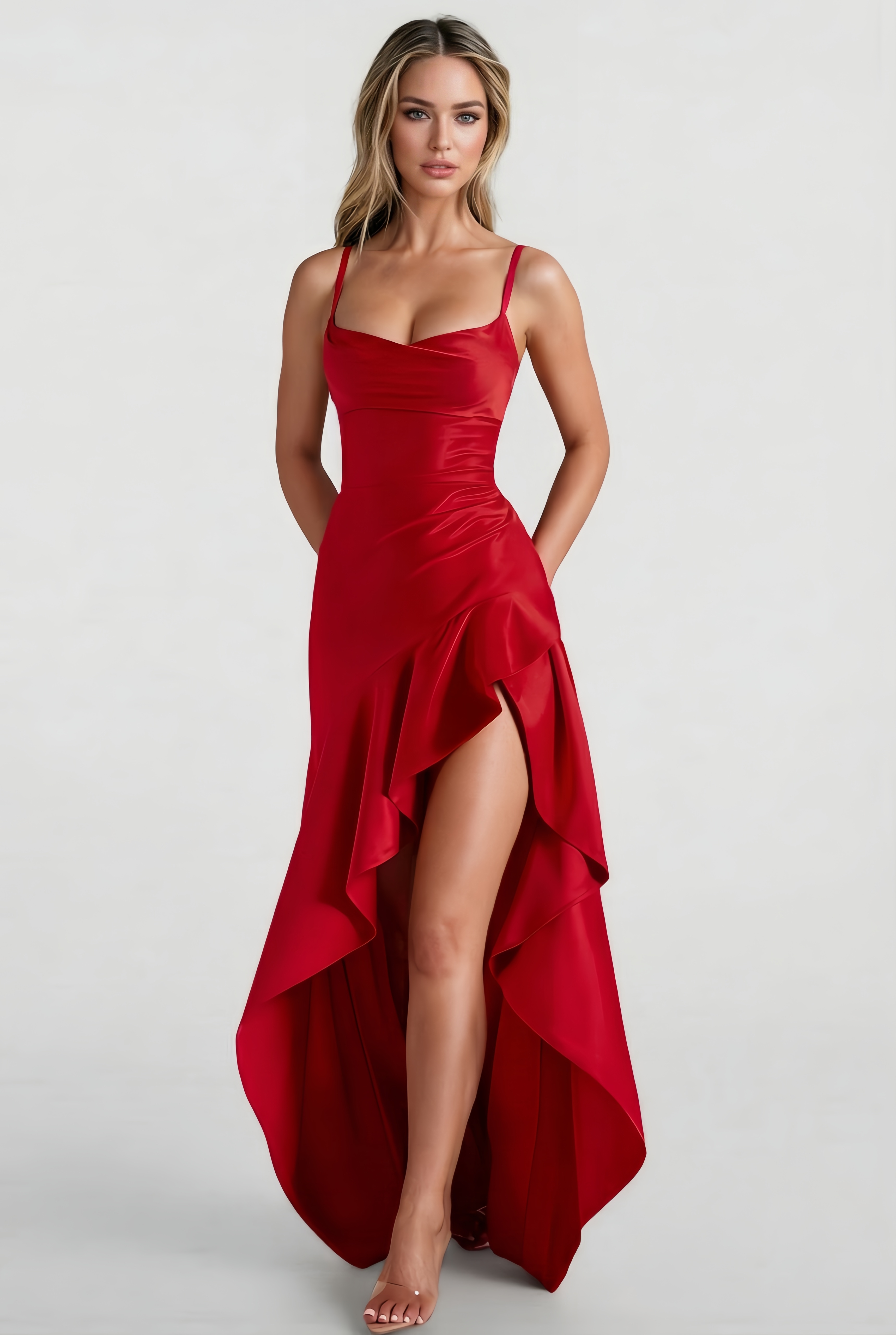 Dolores Sleeveless Ruffled Maxi Dress