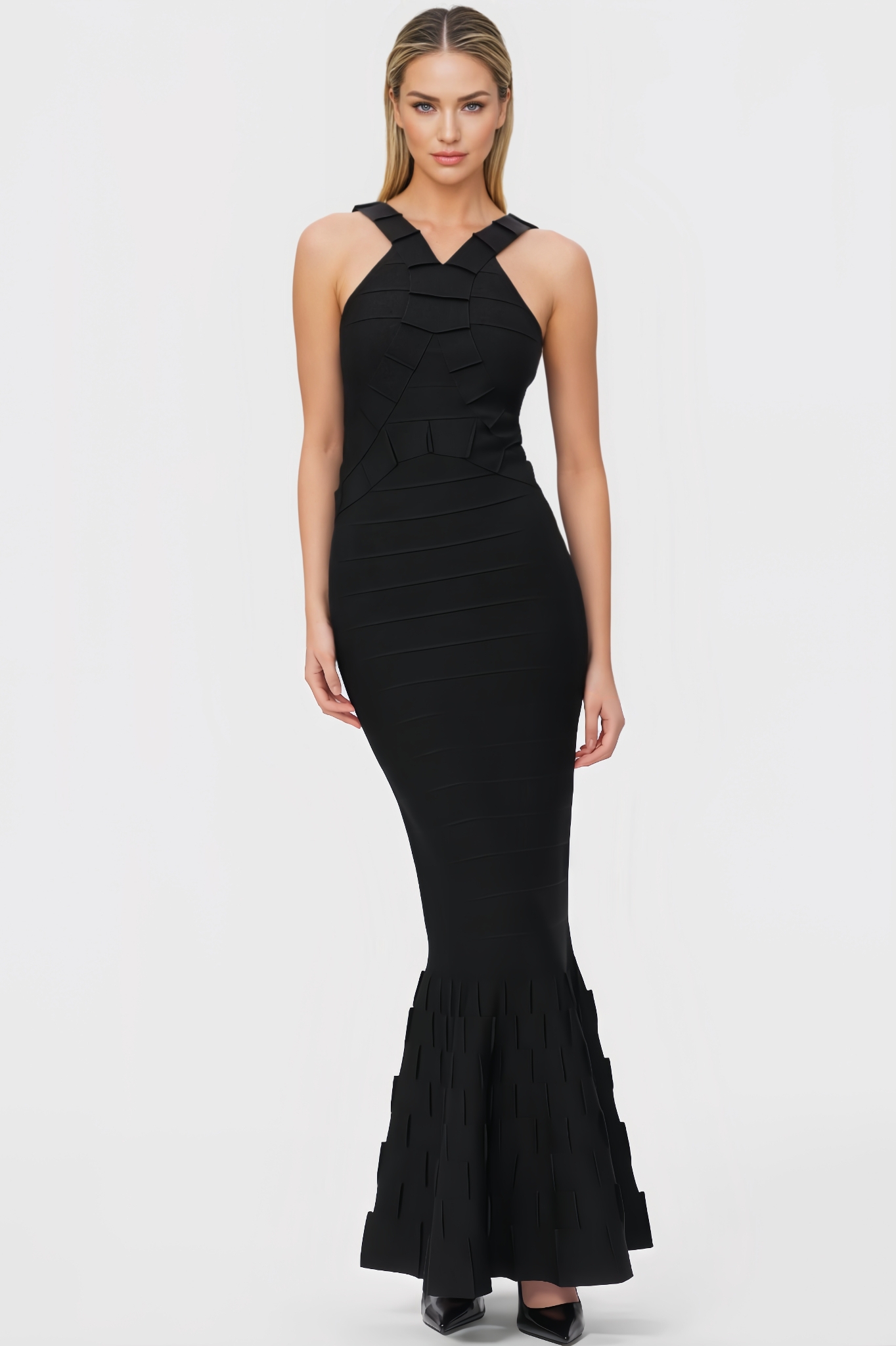 Yonce Sleeveless Bandage Maxi Dress