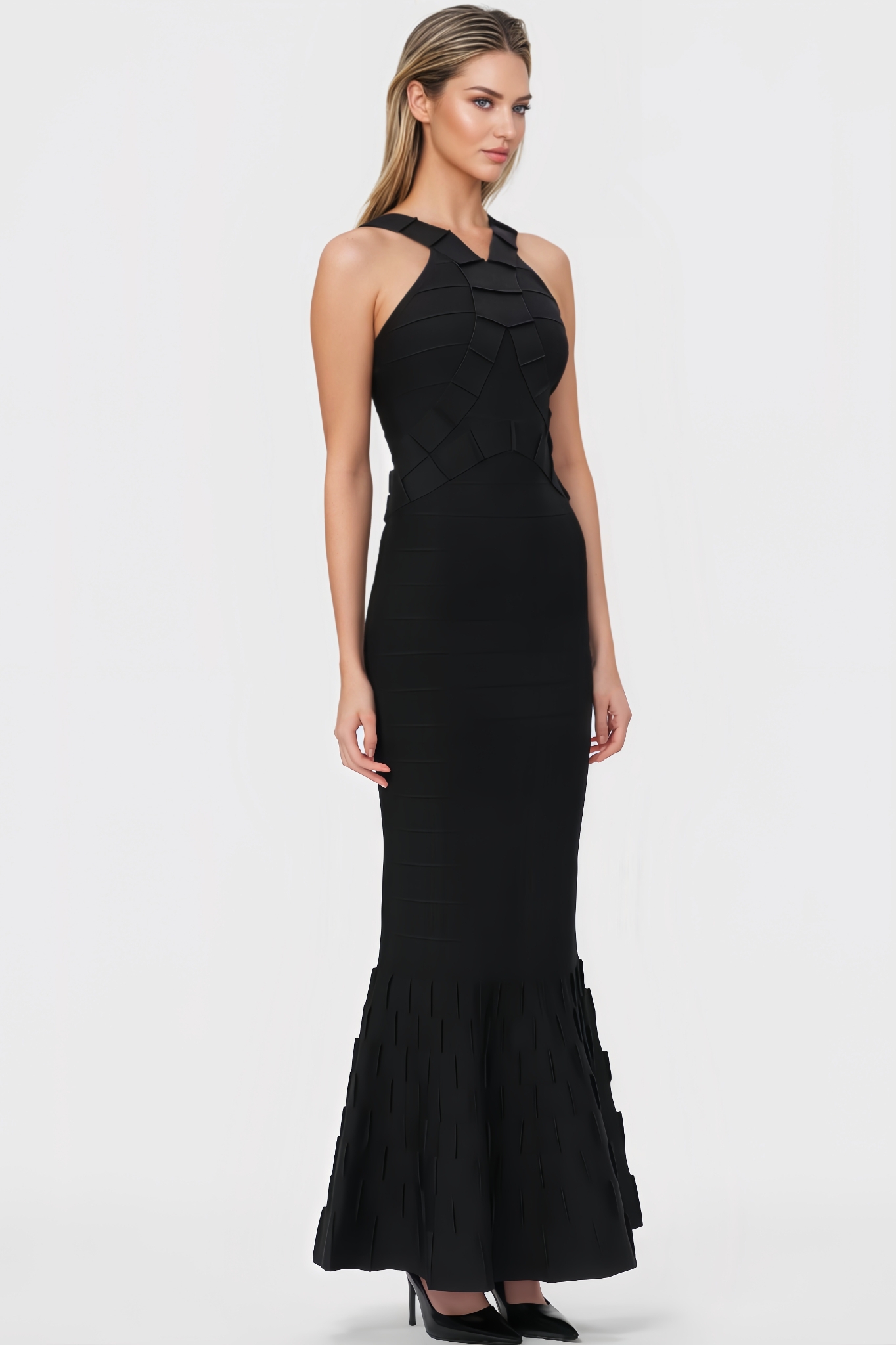 Yonce Sleeveless Bandage Maxi Dress