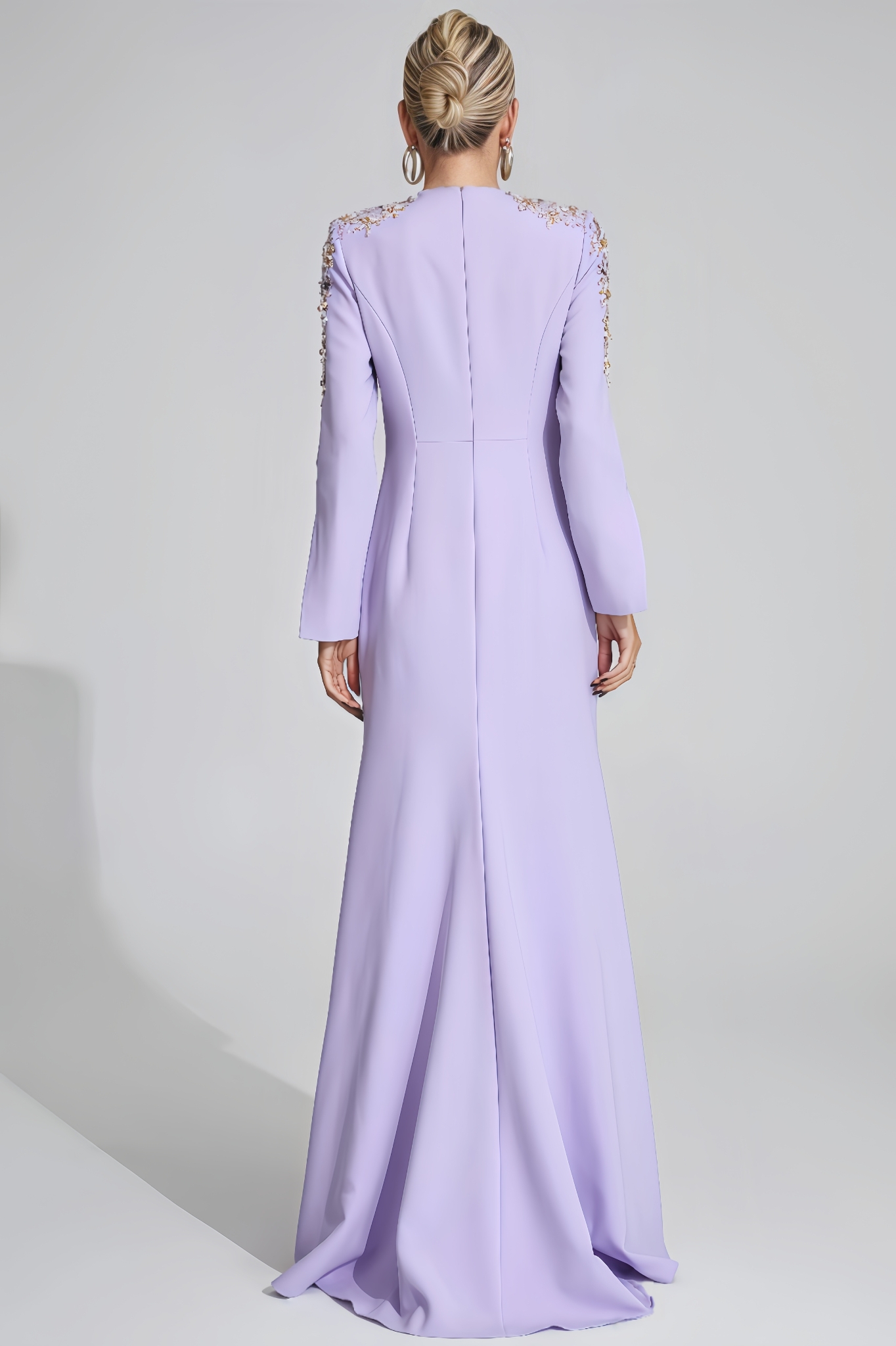 Lisiya Purple Pearl Maxi Dress