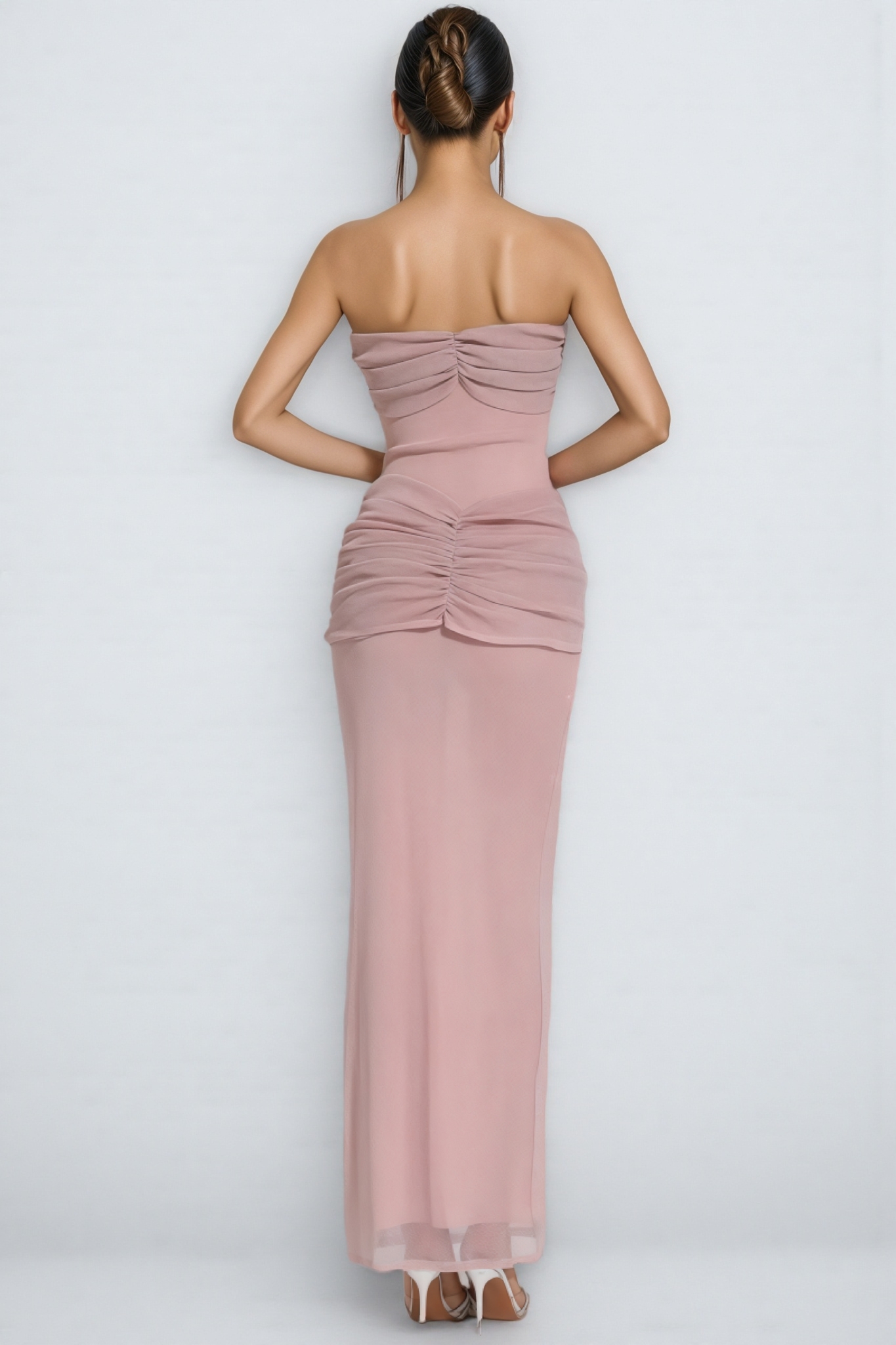 Alicg Pink Off Shoulder Maxi Dress