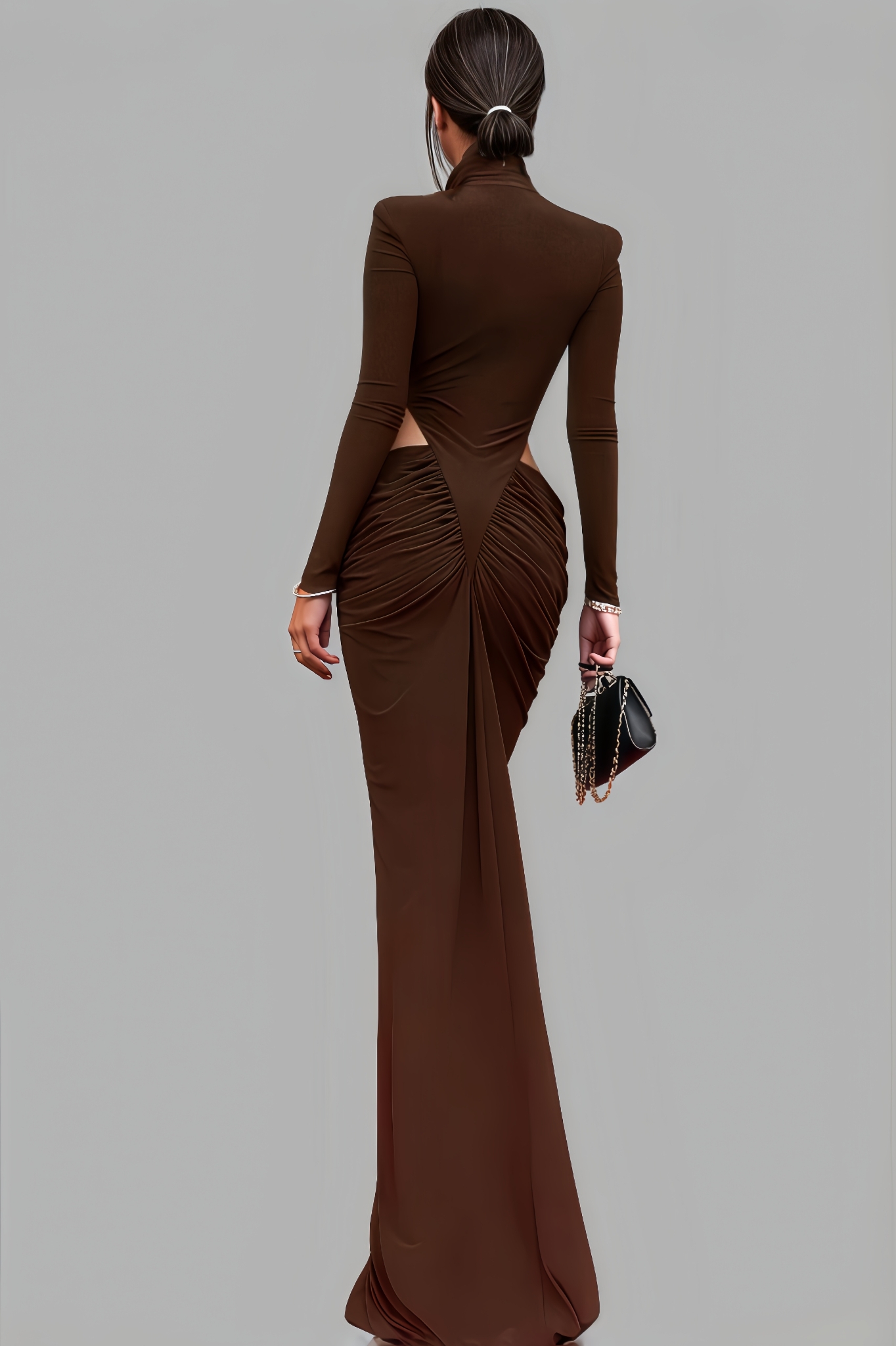 Elaray High Neck Cutout Maxi Dress