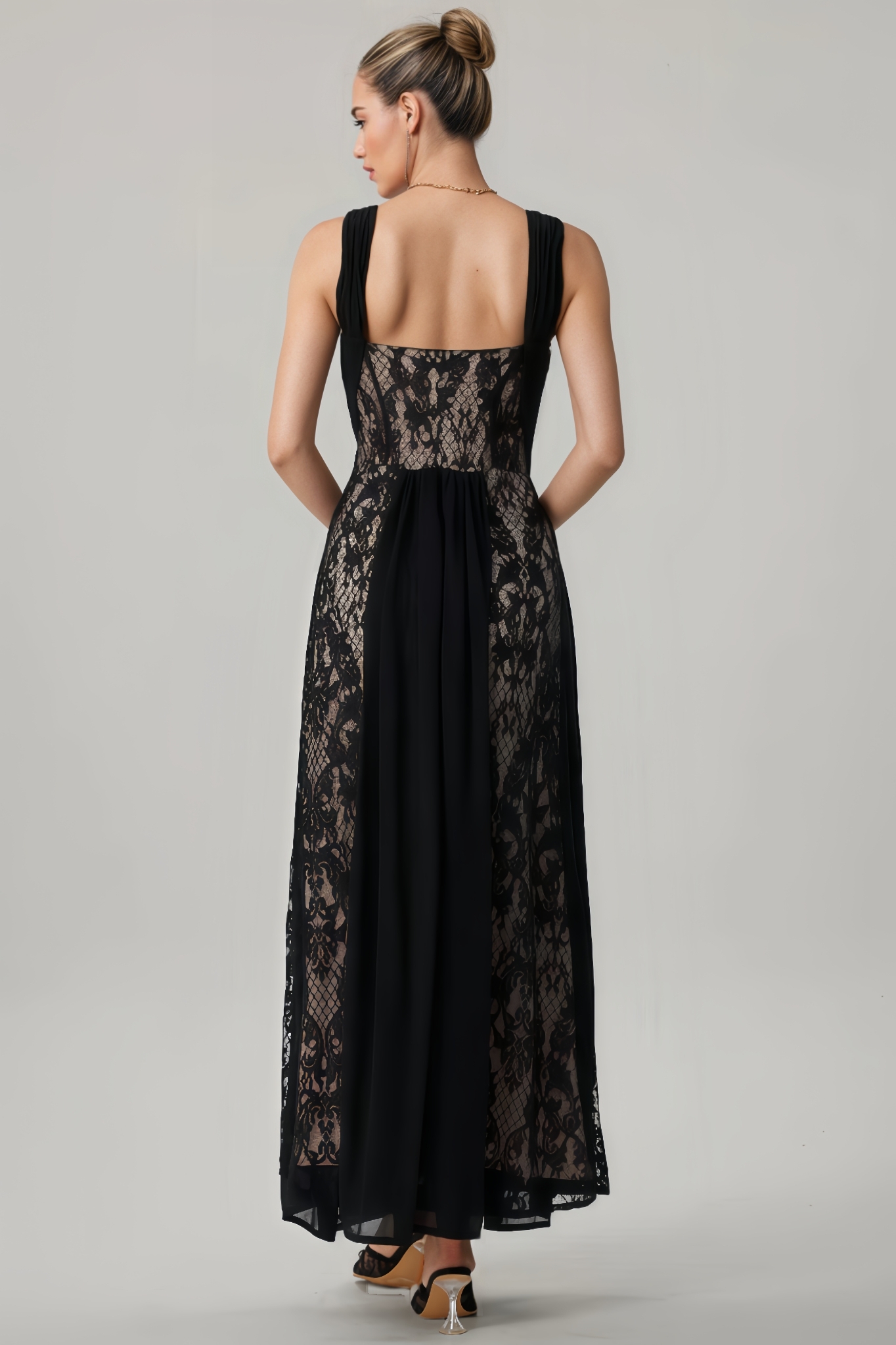 Sleeveless Embroidered Maxi Dress