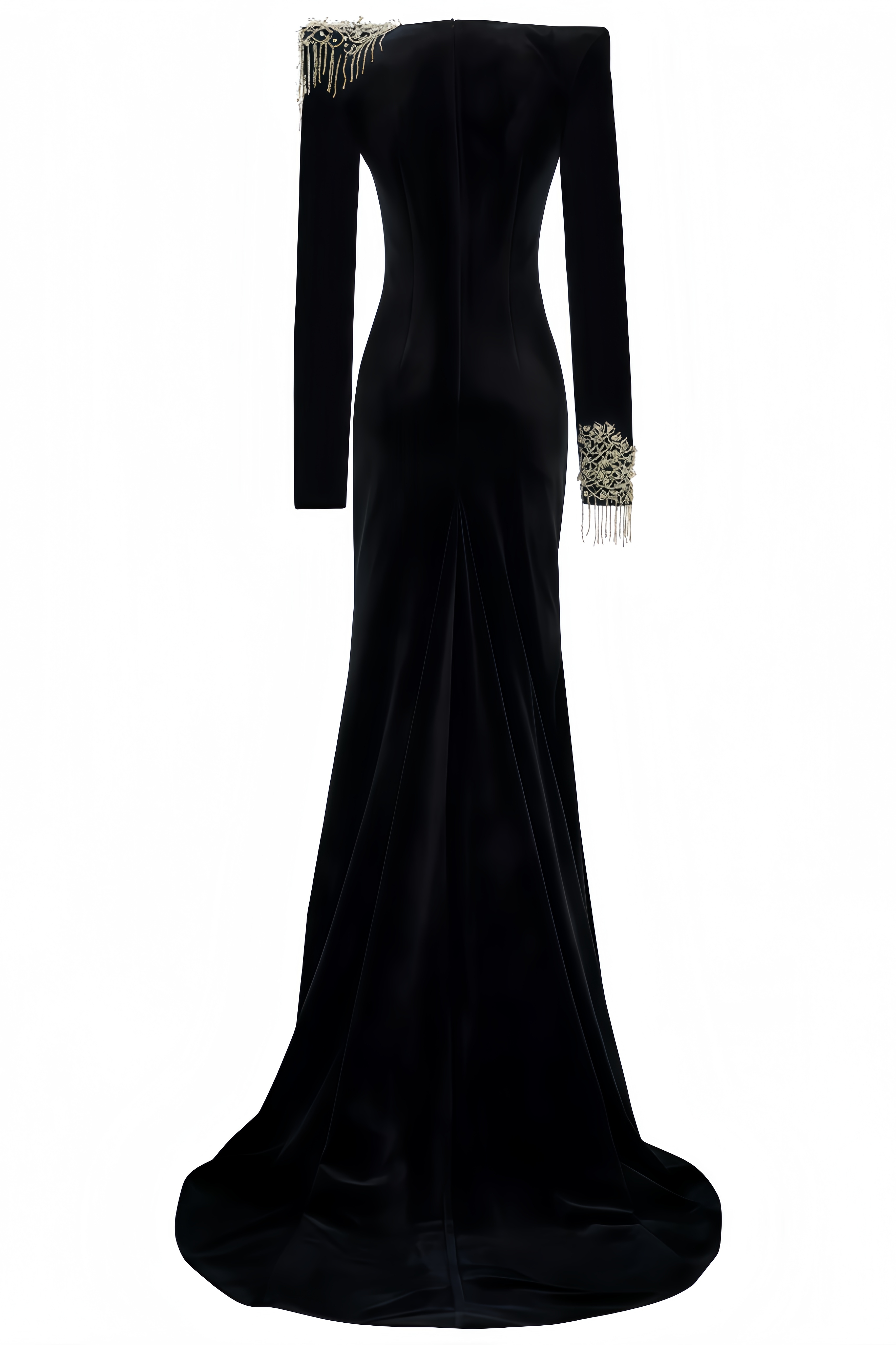 Hiram Embroidered Velvet Maxi Dress