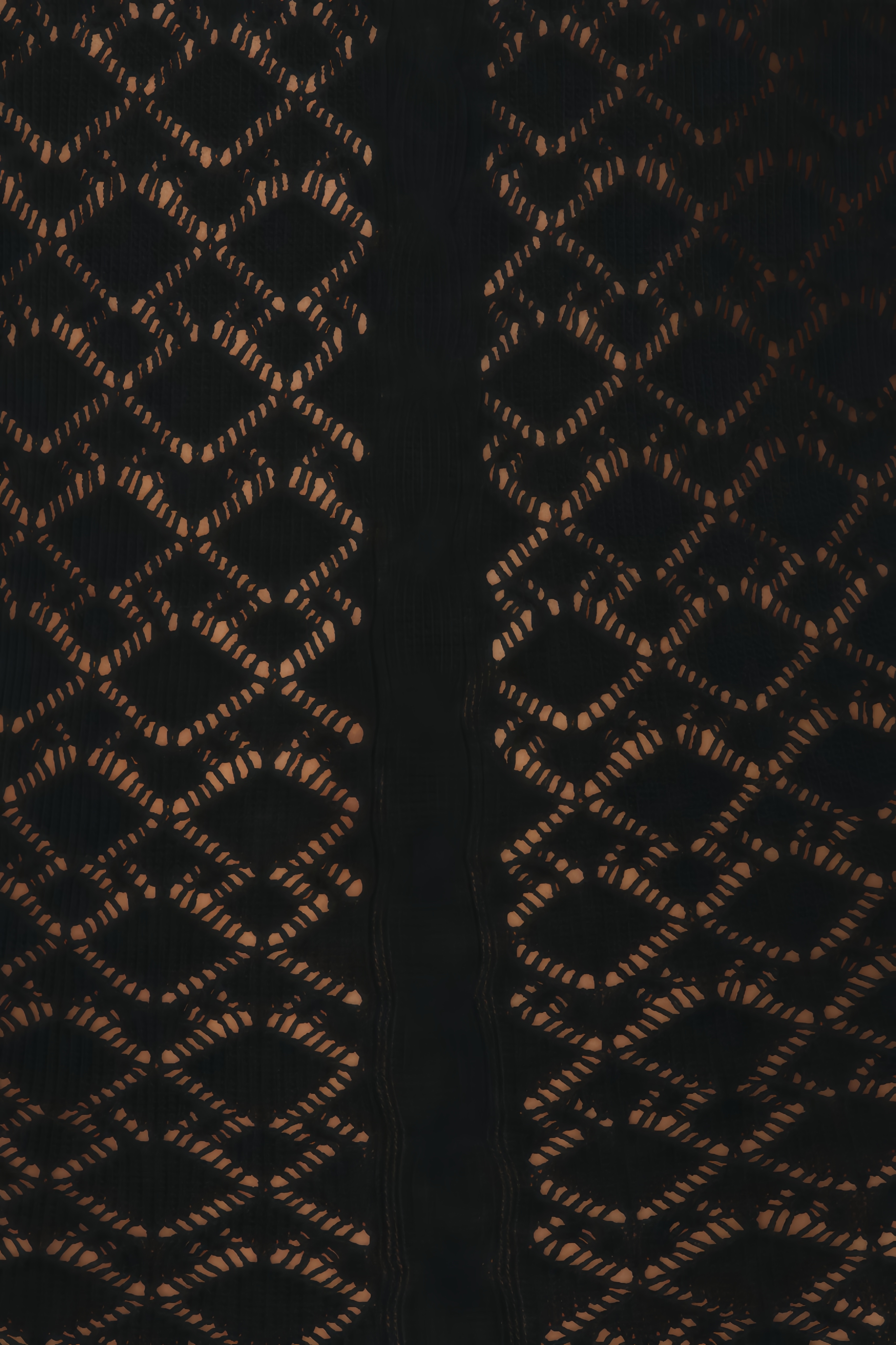 Zadiy Asymmetrical Openwork Maxi Dress