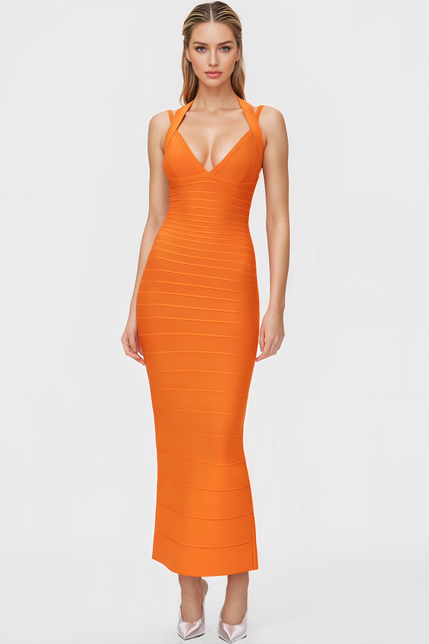 Eero Cross-Strap Bandage Maxi Dress