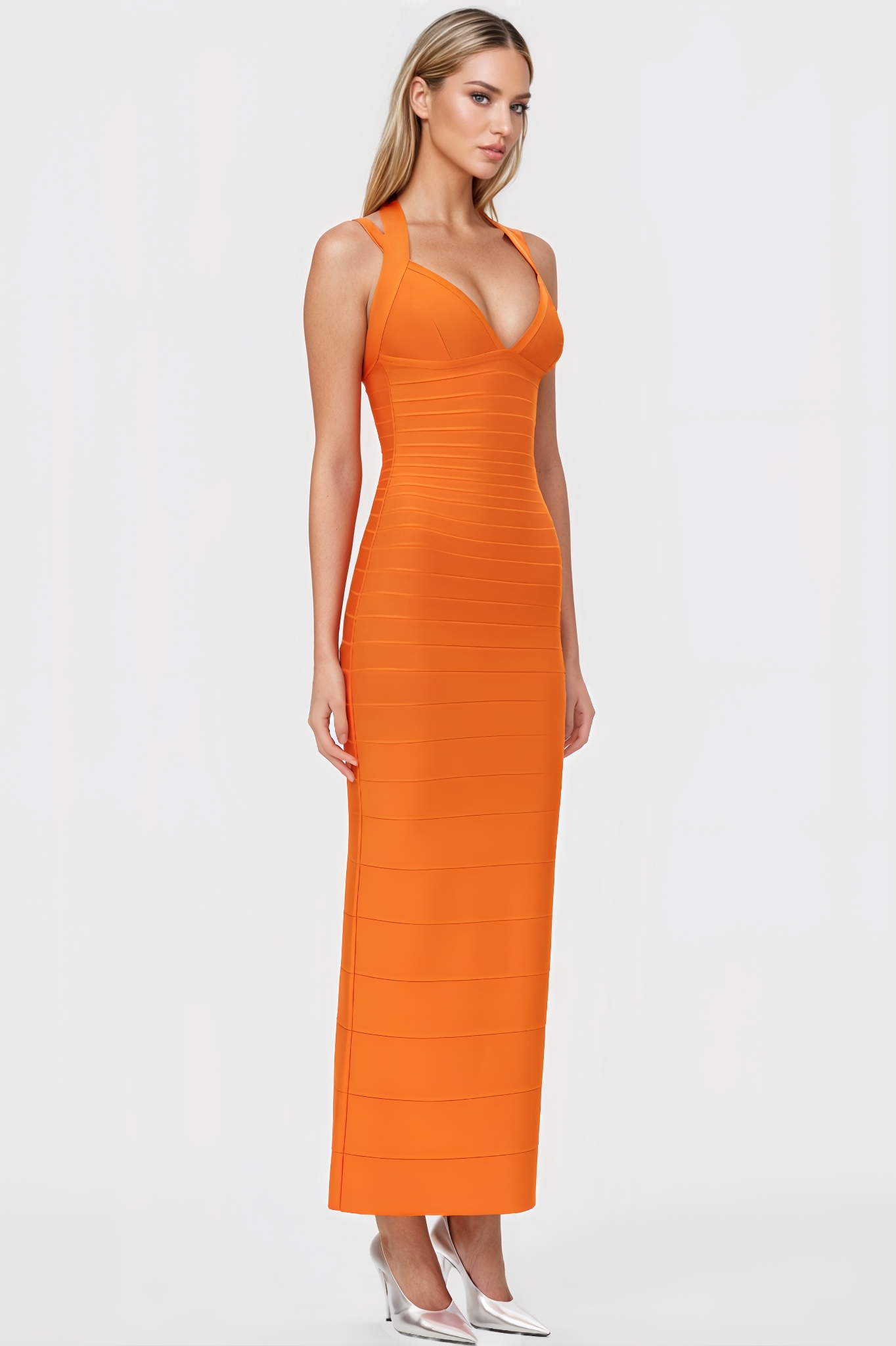 Eero Cross-Strap Bandage Maxi Dress