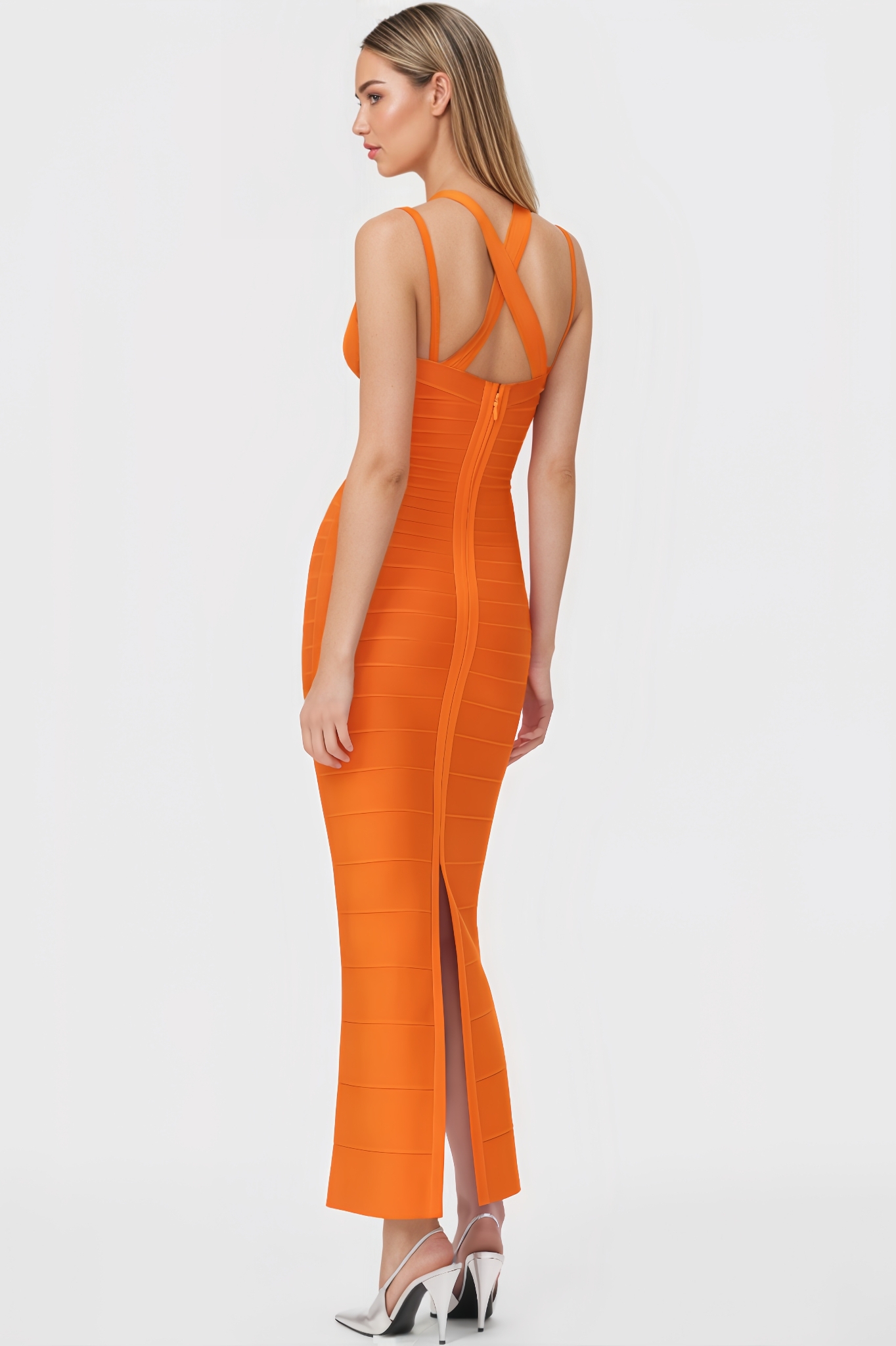 Eero Cross-Strap Bandage Maxi Dress