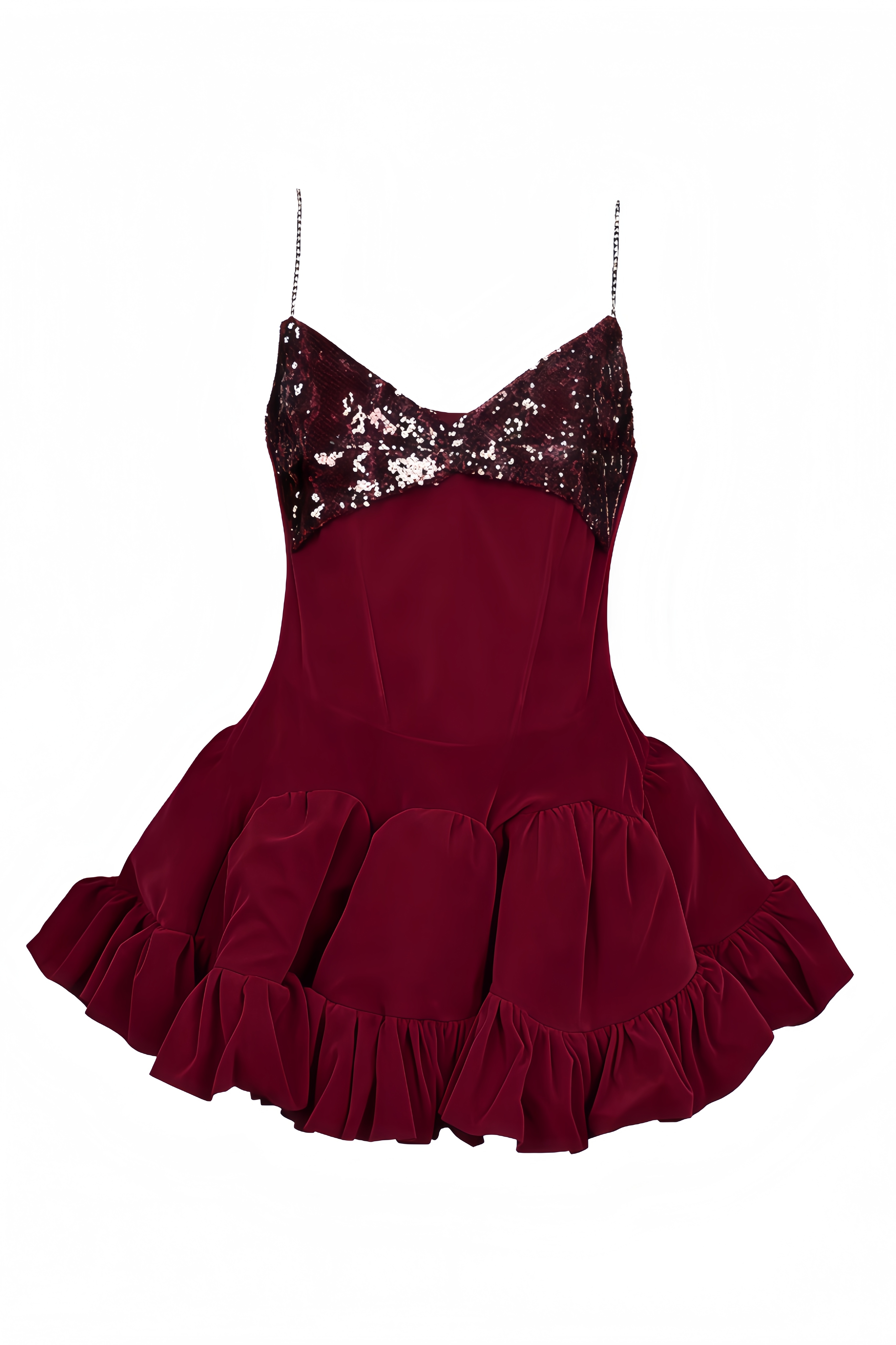 Orlin Sequin Velvet Mini Dress