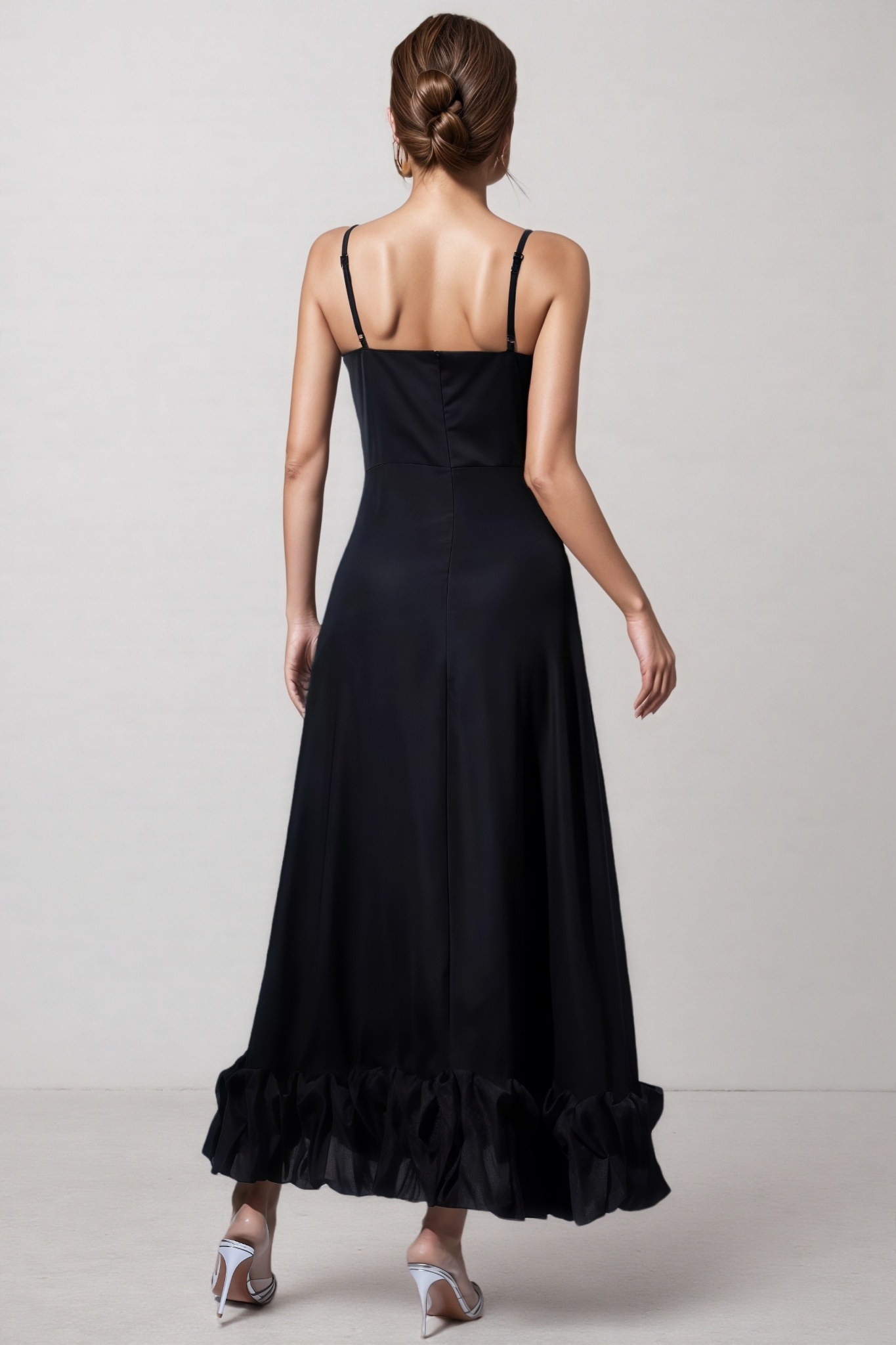 Tavae Black A-line Maxi Dress