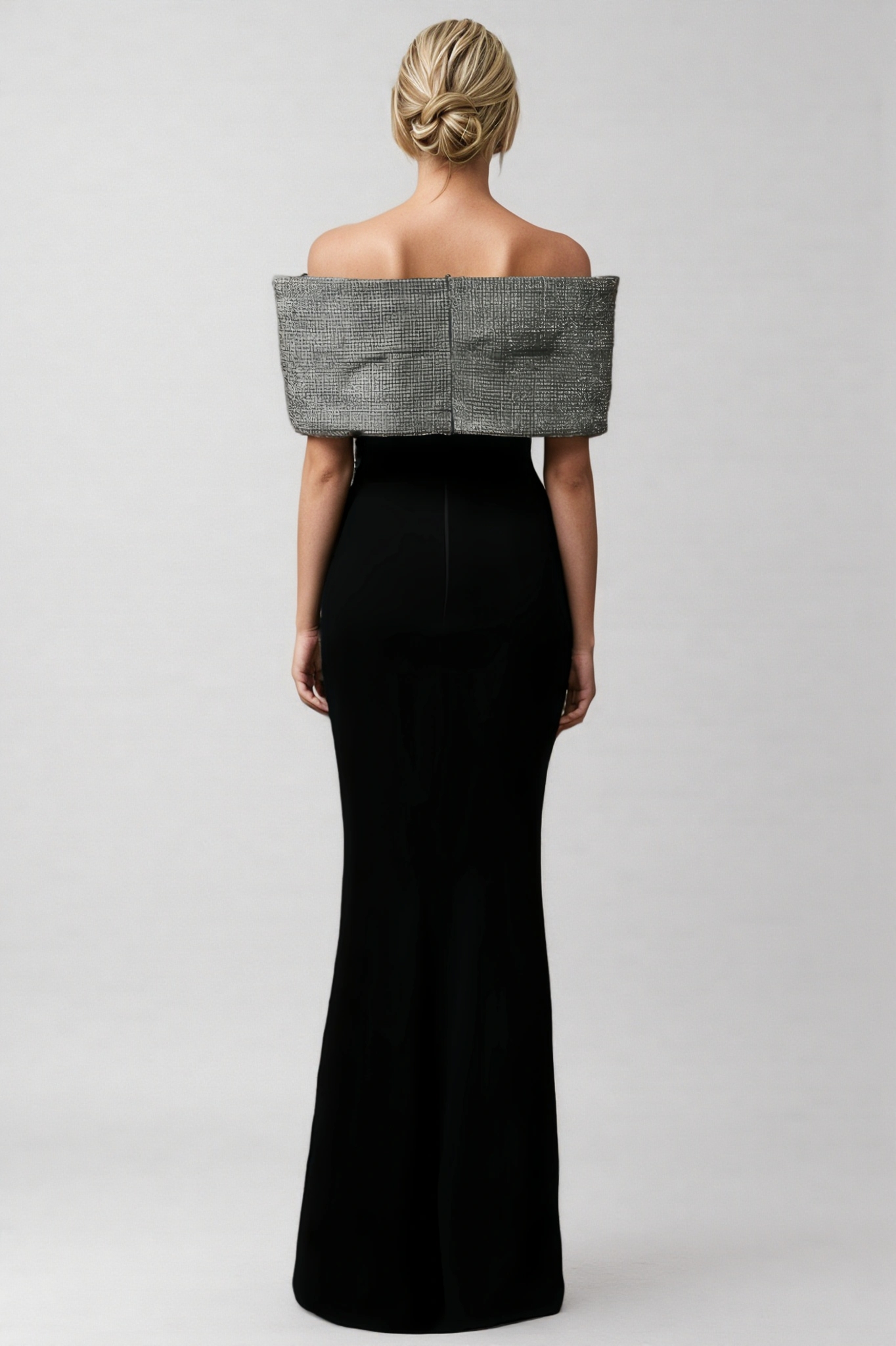 Hermosa Rhinestone Bow Maxi Dress