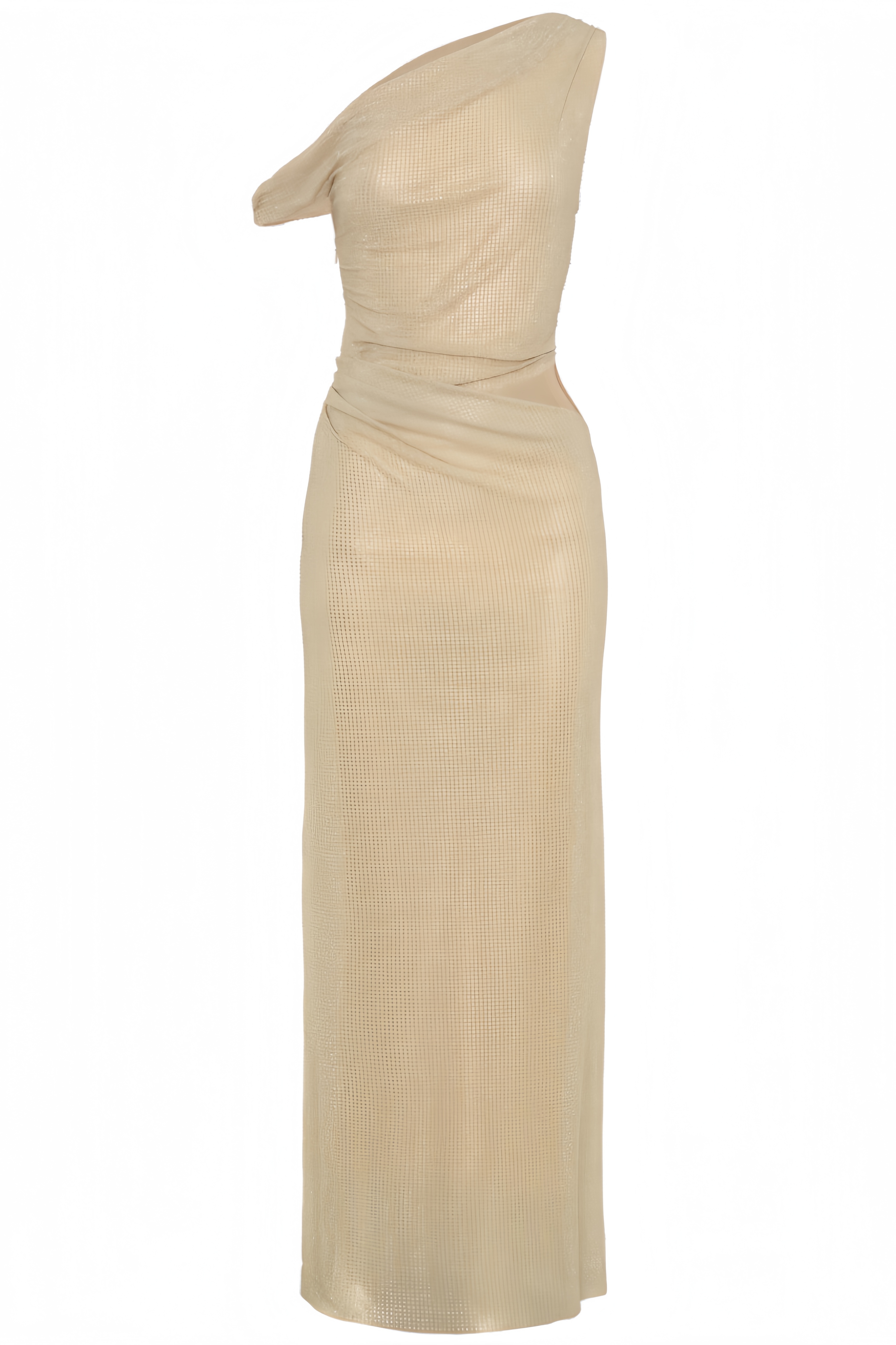 Xivek Diamante One Shoulder Maxi Dress
