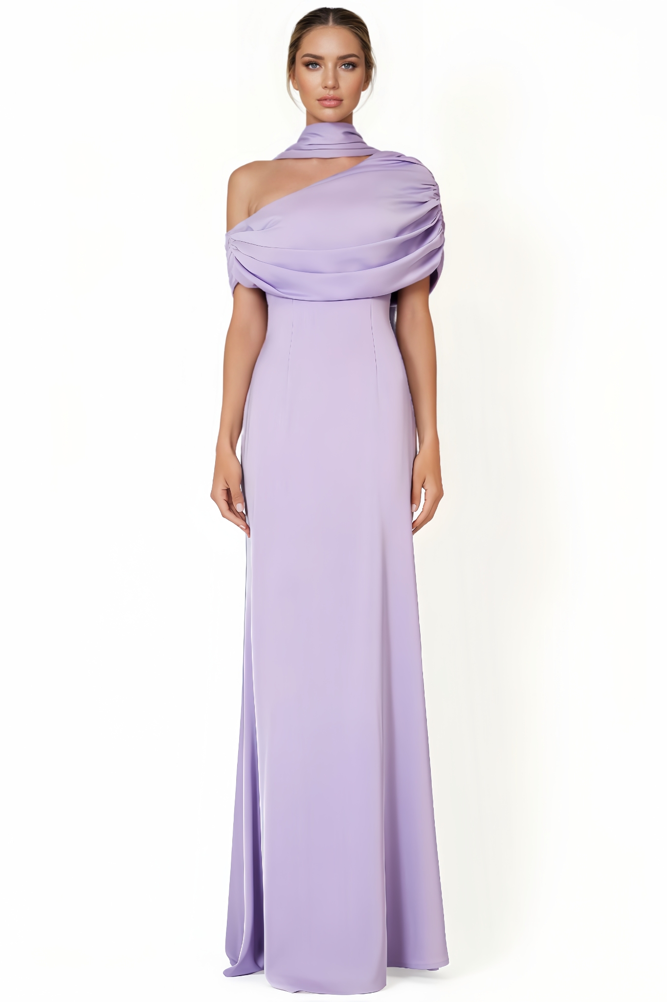 Eva Tailored Pleated Maxi Dress